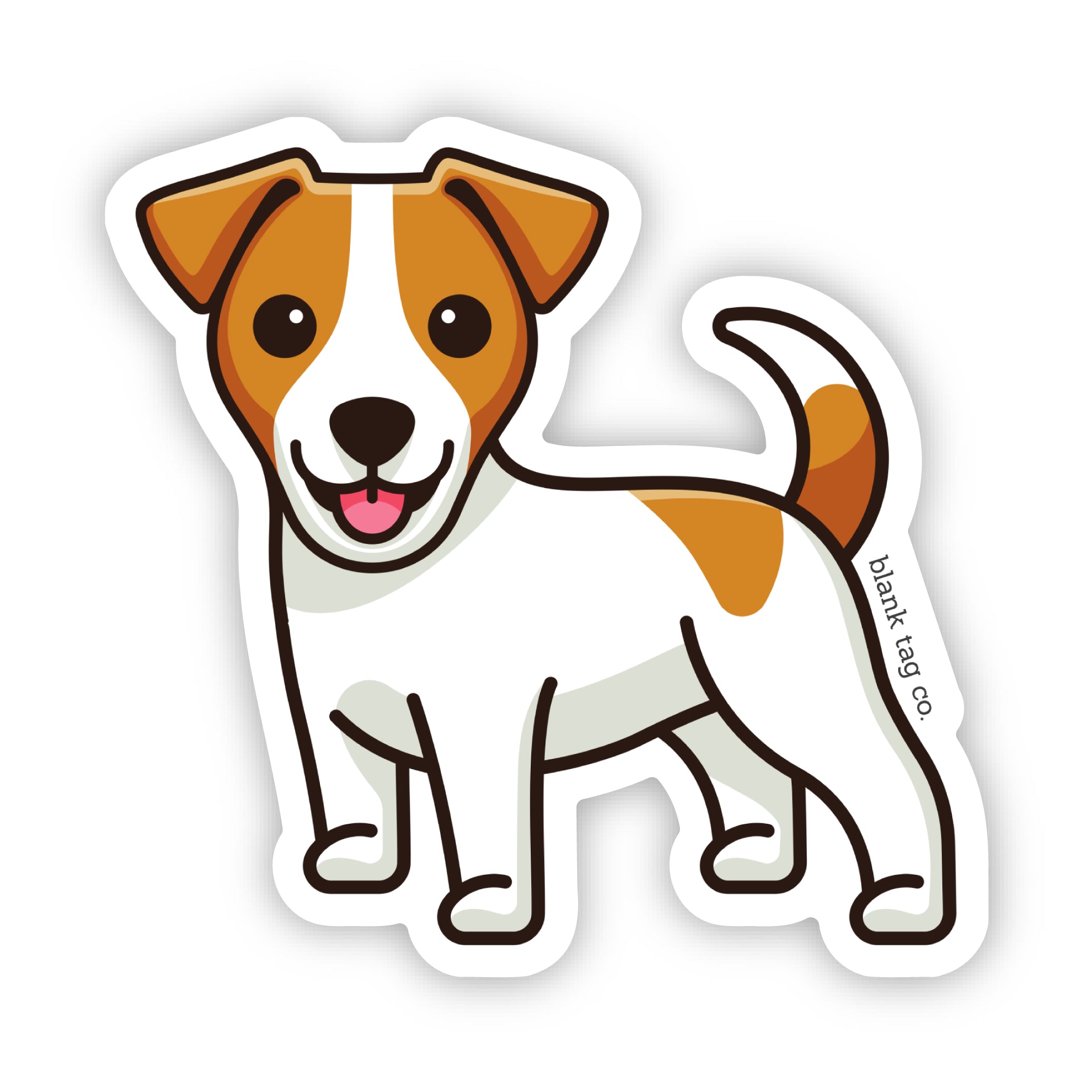 Blank Tag Co.® Waterproof Jack Russell Terrier Sticker