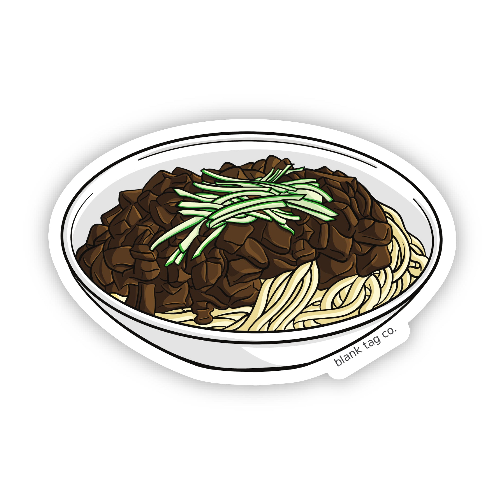 Blank Tag Co.® Waterproof Sticker - Jja Jang Myun