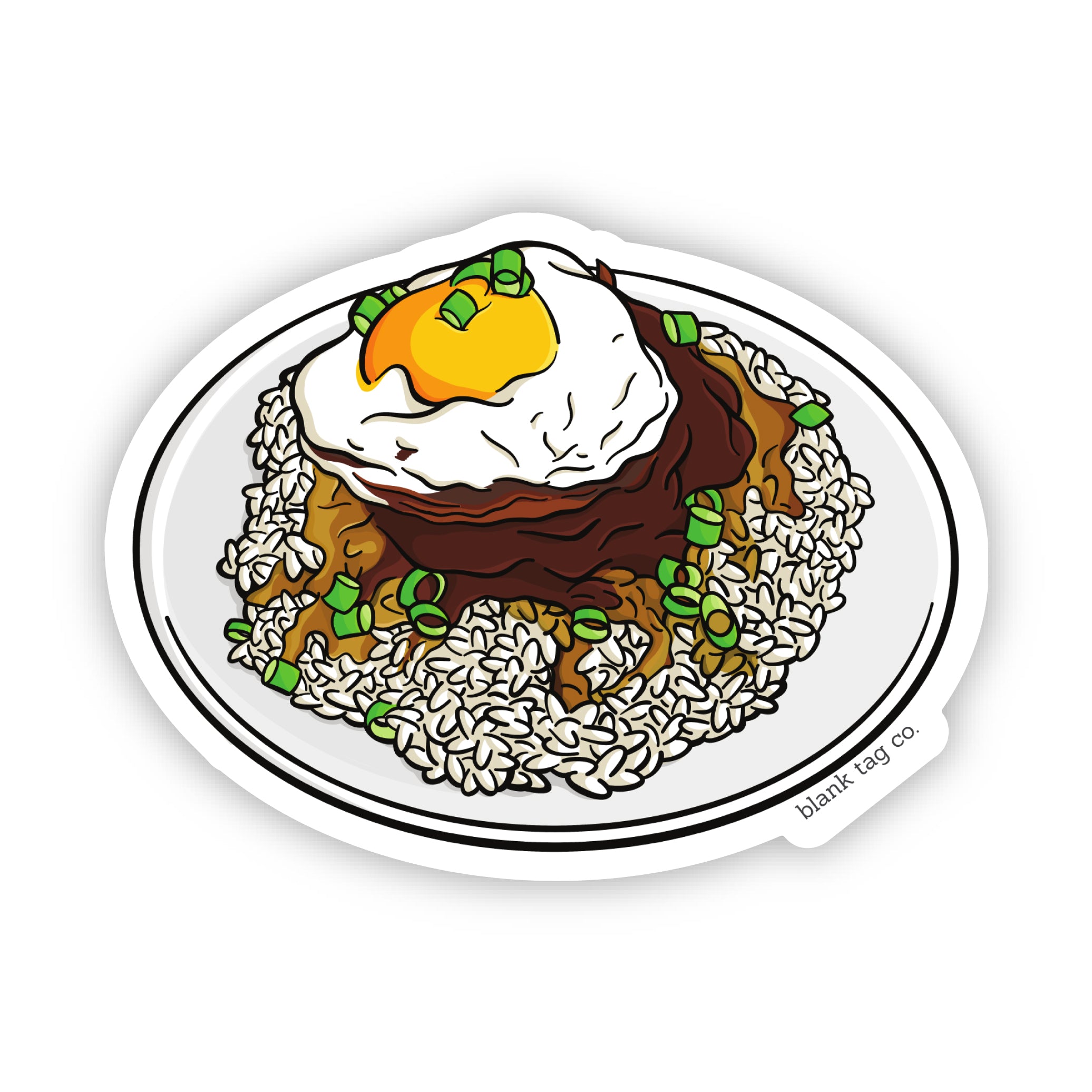 Blank Tag Co.® Waterproof Sticker - Loco Moco