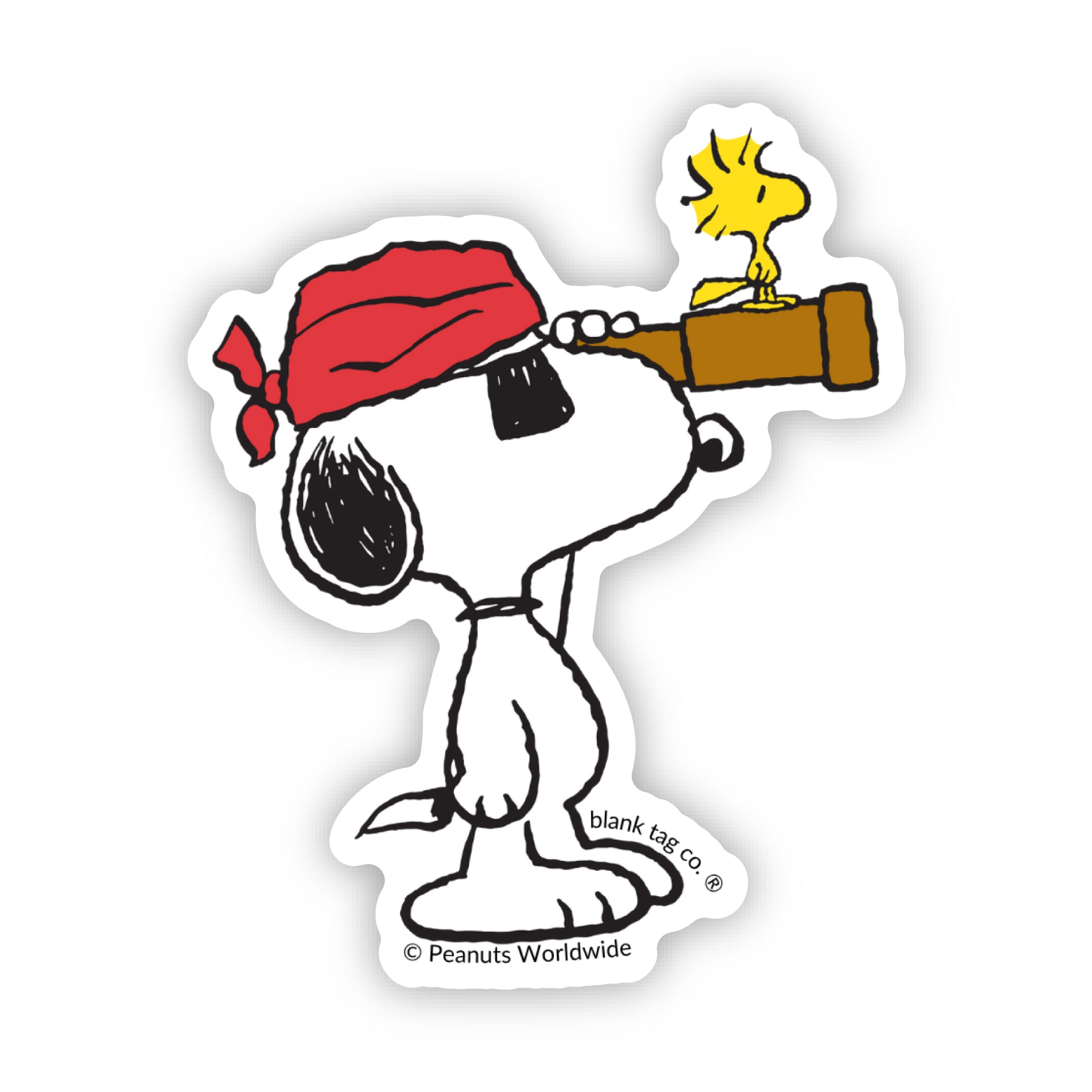 Peanuts® Lookout Pirate Snoopy Waterproof Sticker