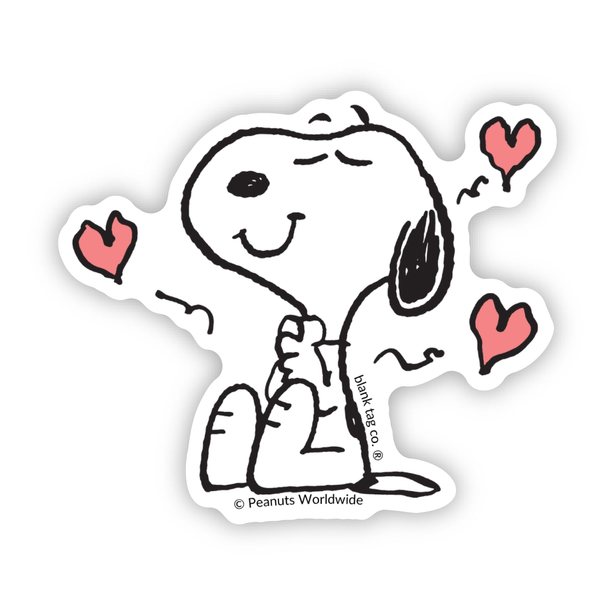 Peanuts® Lovestruck Snoopy Waterproof Sticker