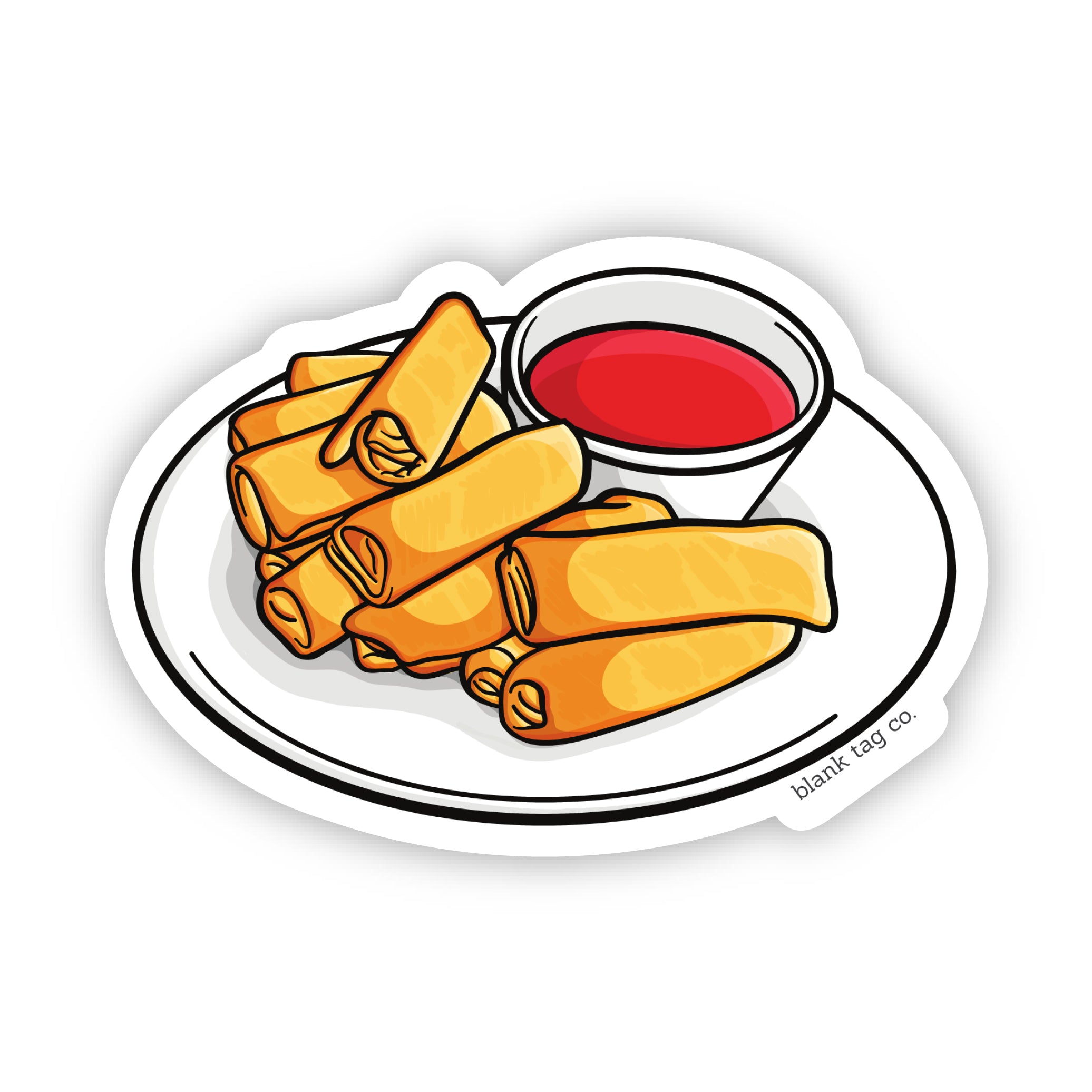 Blank Tag Co.® Lumpia Waterproof Sticker