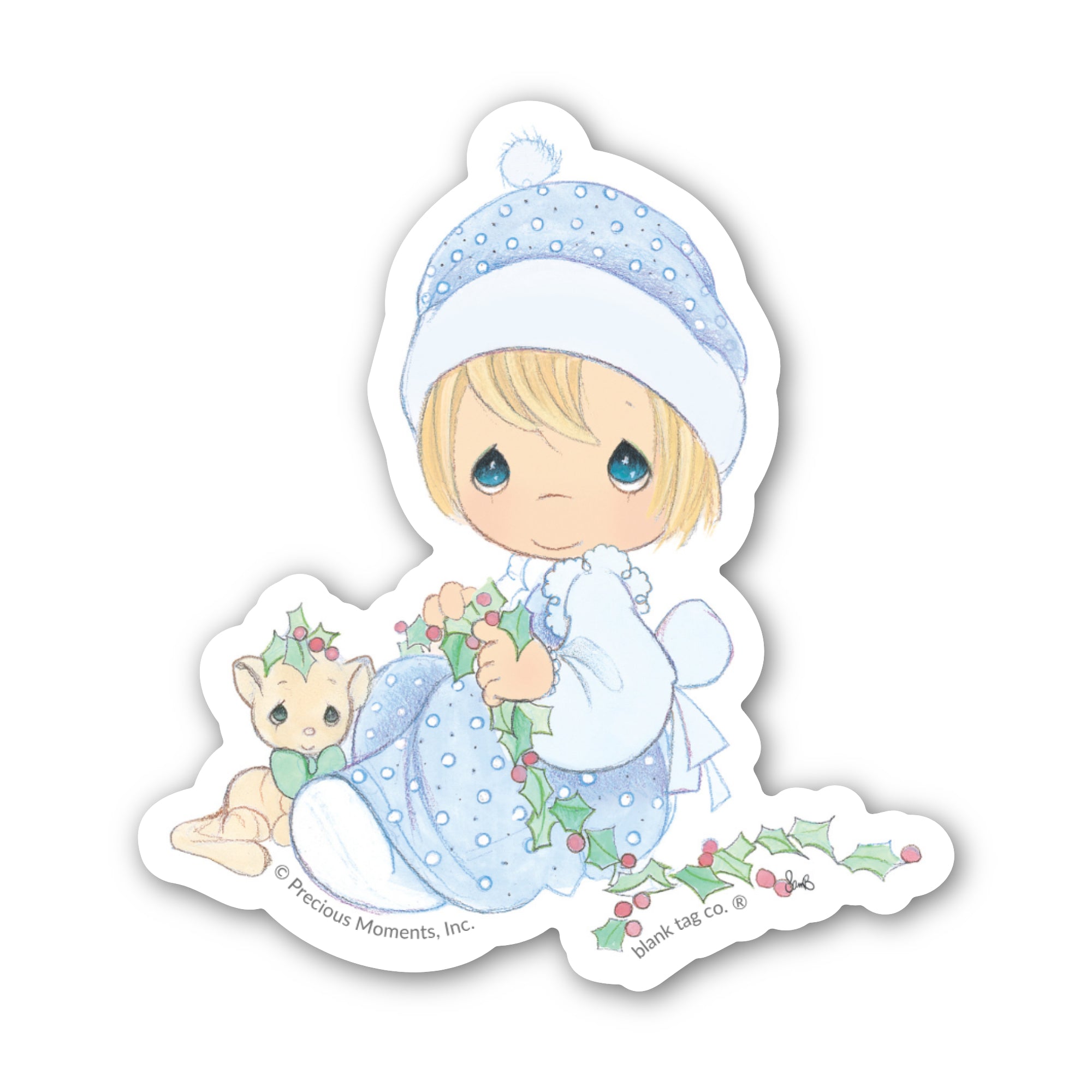 Precious Moments® Meowie Christmas Sticker