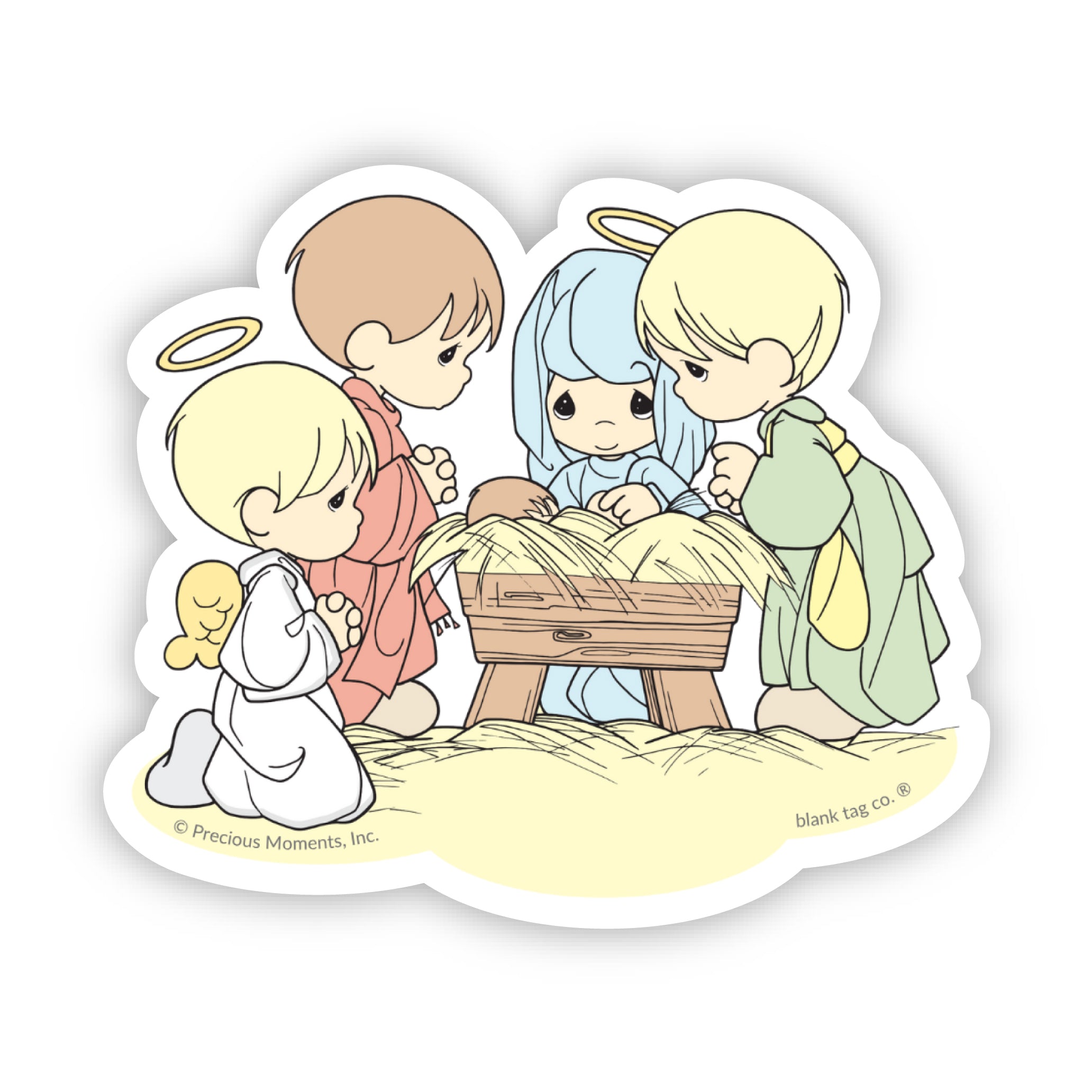 Precious Moments® Nativity Scene With Angels Sticker