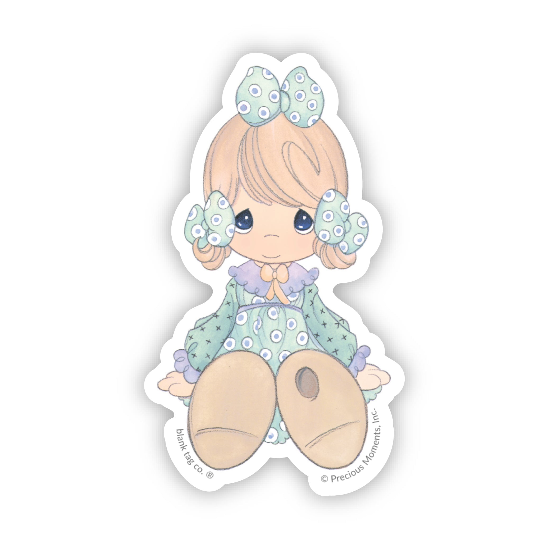 Precious MomentsĀ® Nervous Girl Sticker
