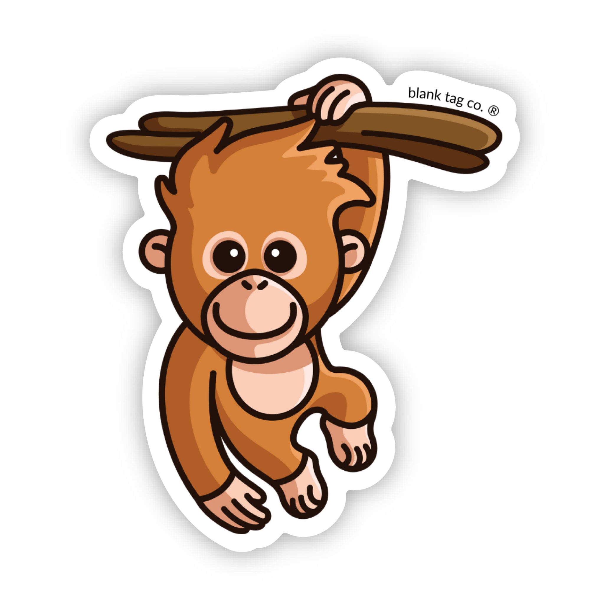 Blank Tag Co.® Orangutan Waterproof Sticker