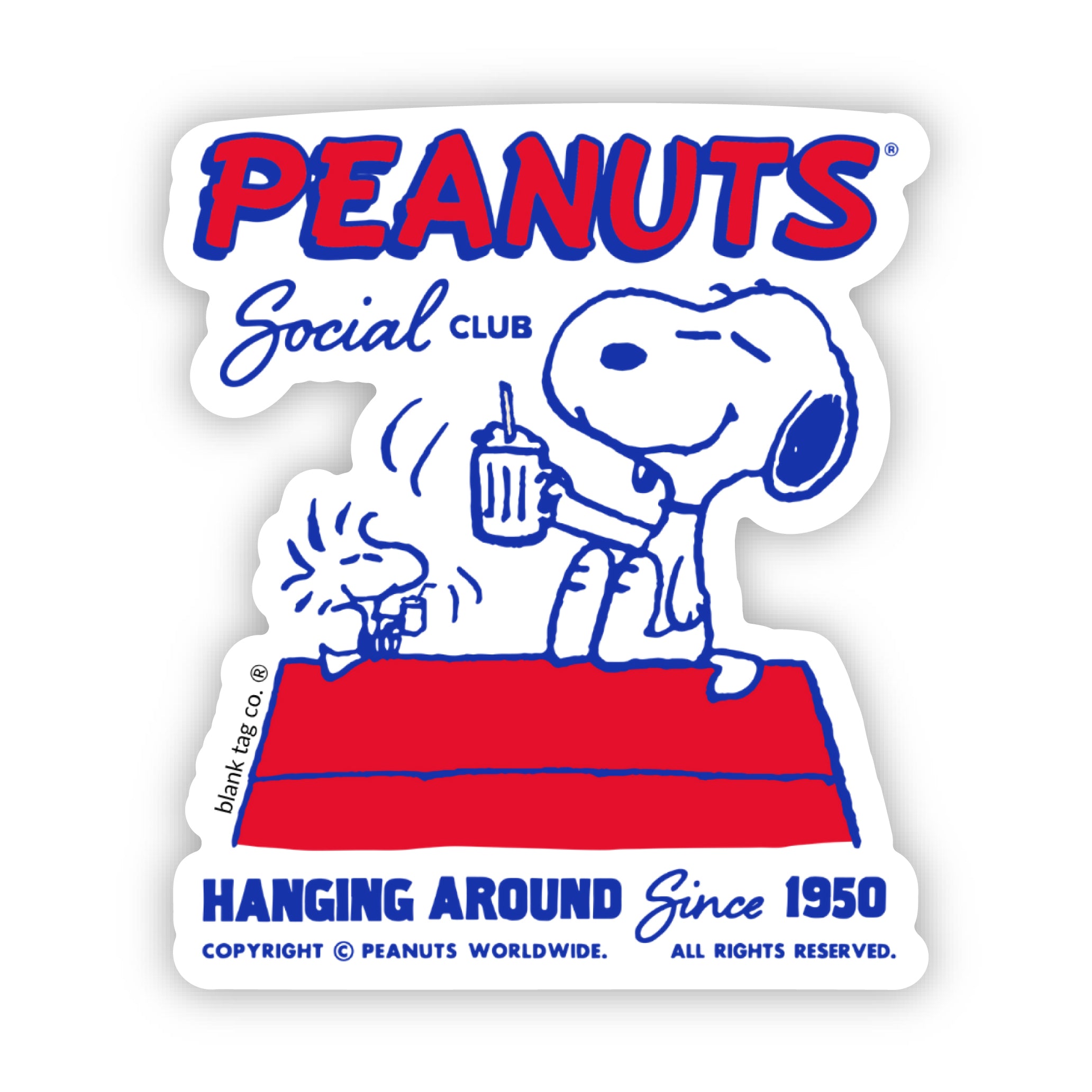 Peanuts® Peanuts Social Club Waterproof Sticker