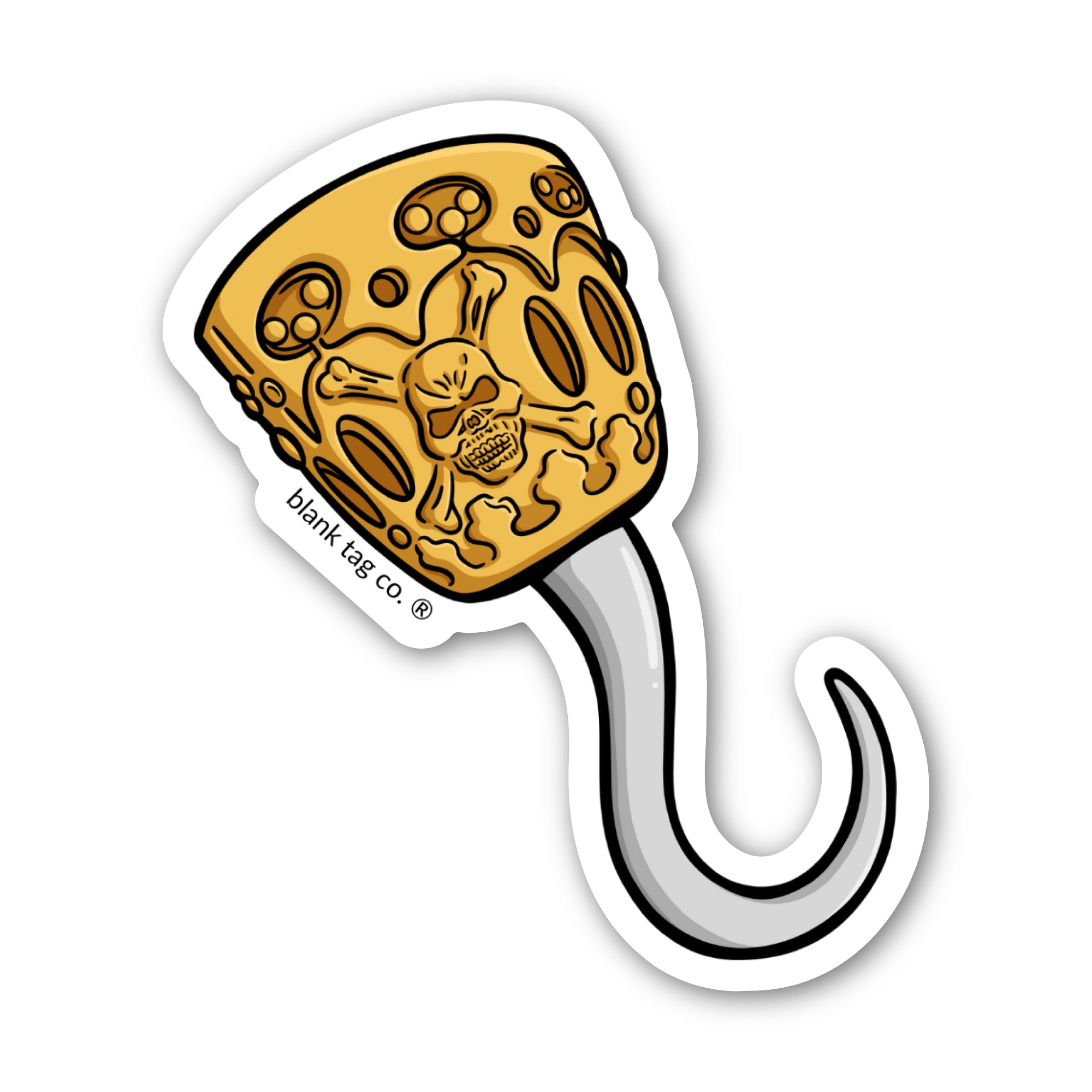 Blank Tag Co.® Pirate Hook Waterproof Sticker