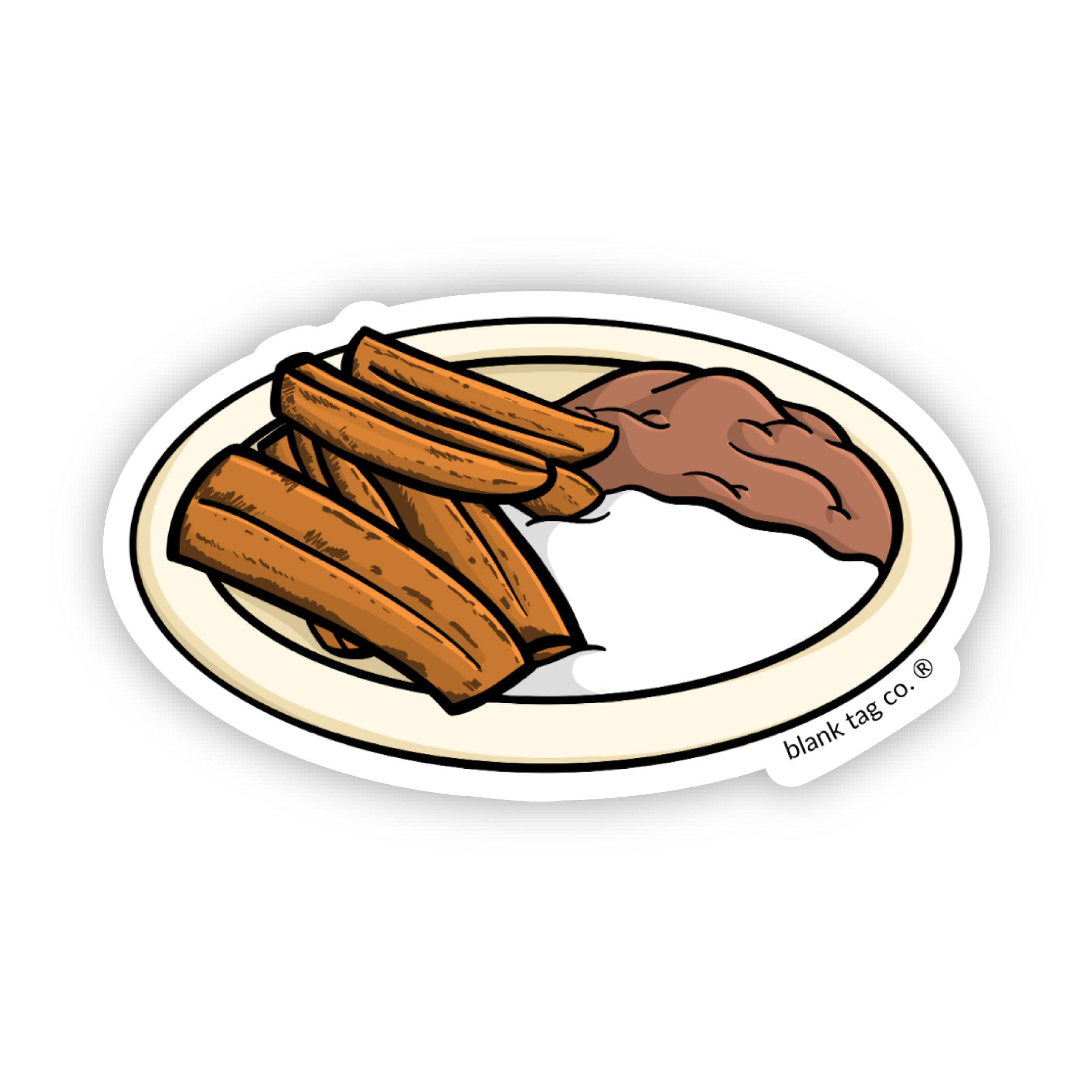 Blank Tag Co.® Waterproof Sticker - Platanos Fritos