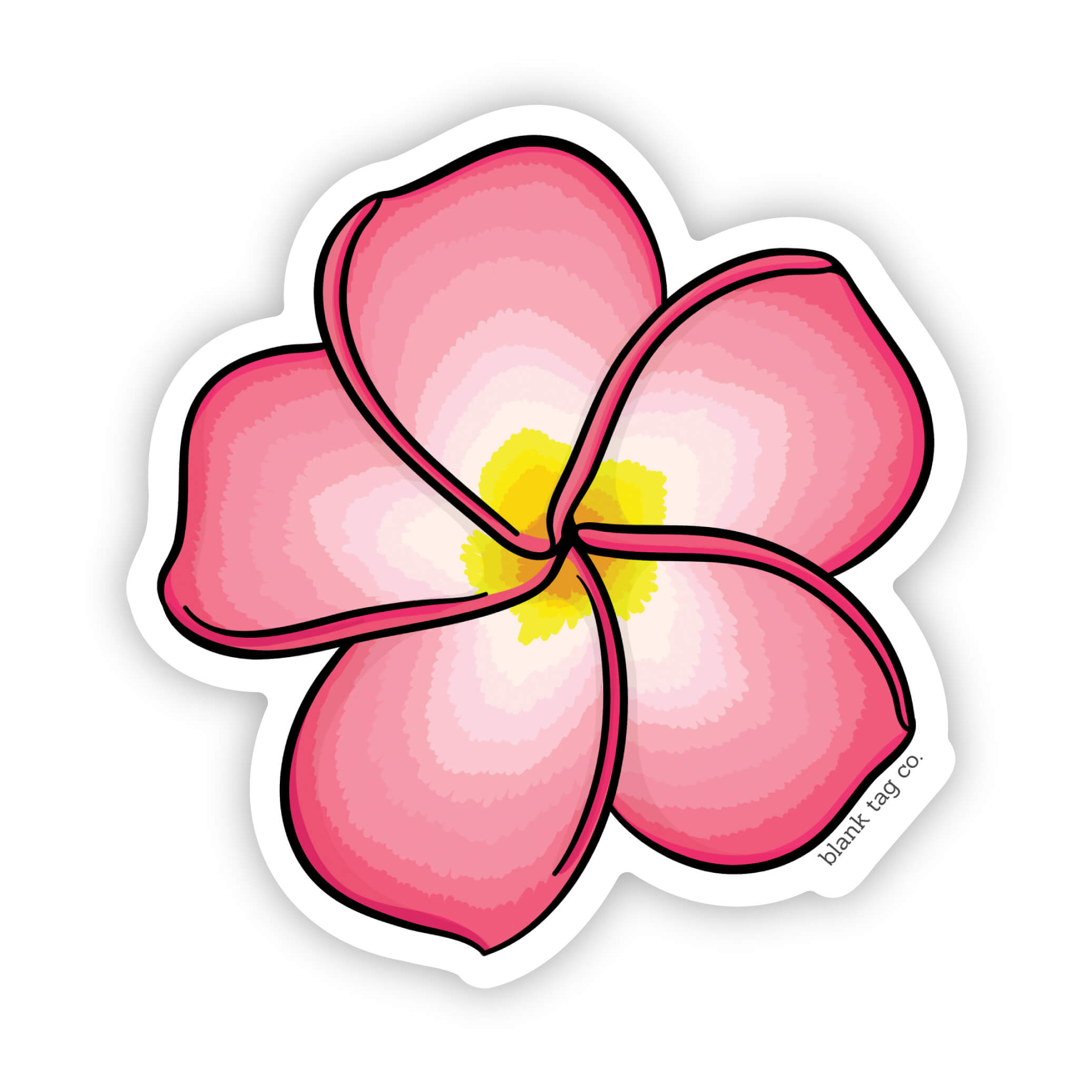 The Plumeria Sticker