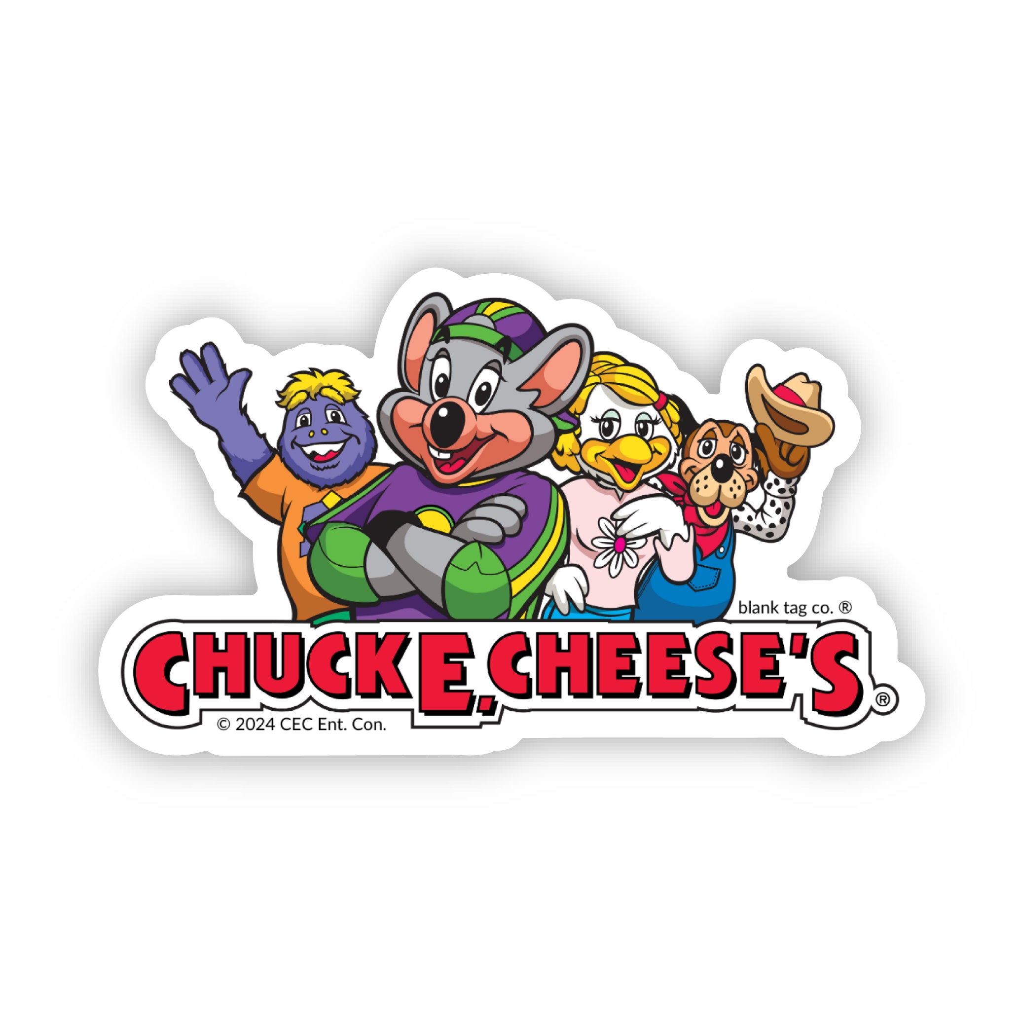 The Retro Chuck E. Cheese Sticker Bundle