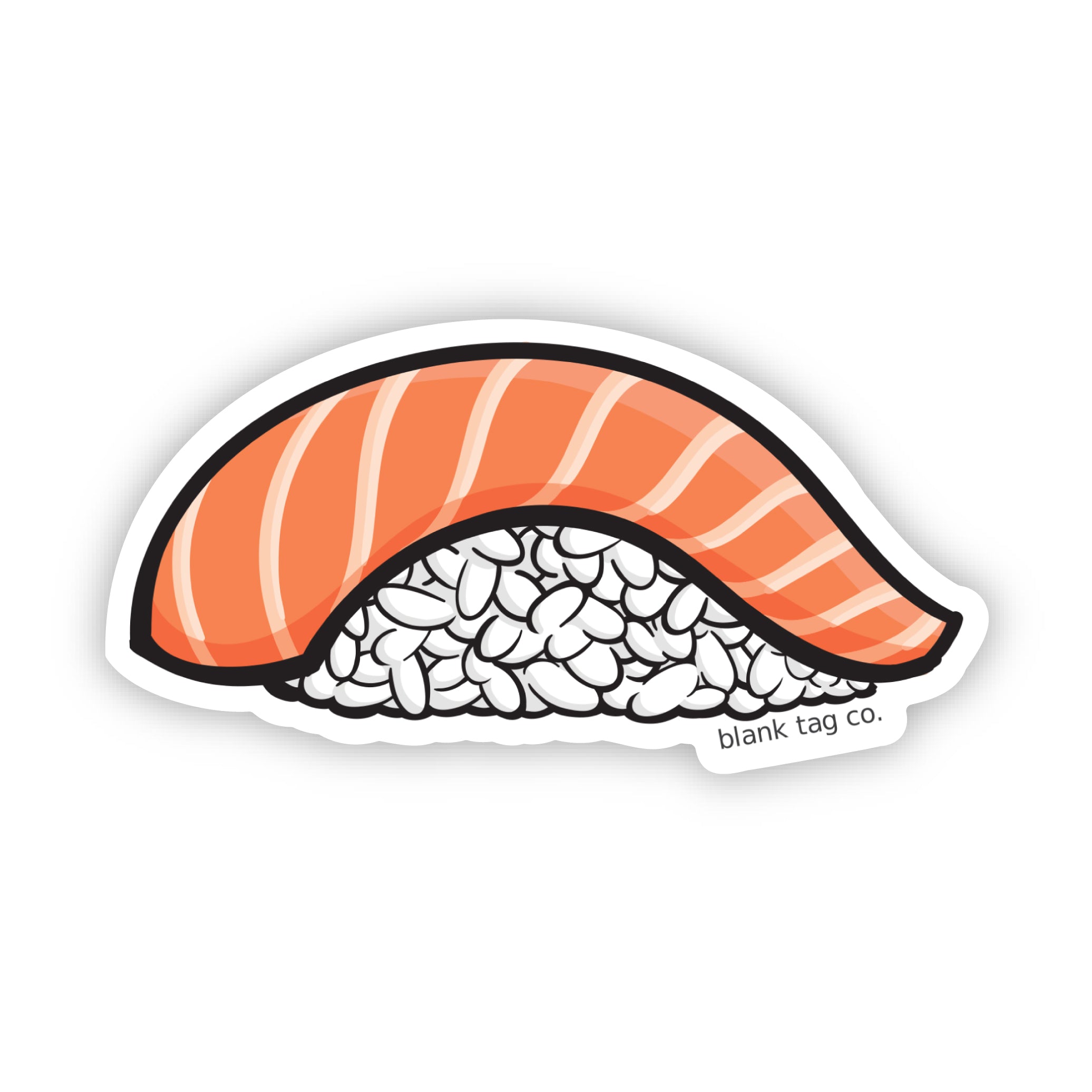 Blank Tag Co.® Waterproof Sticker - Salmon Sushi