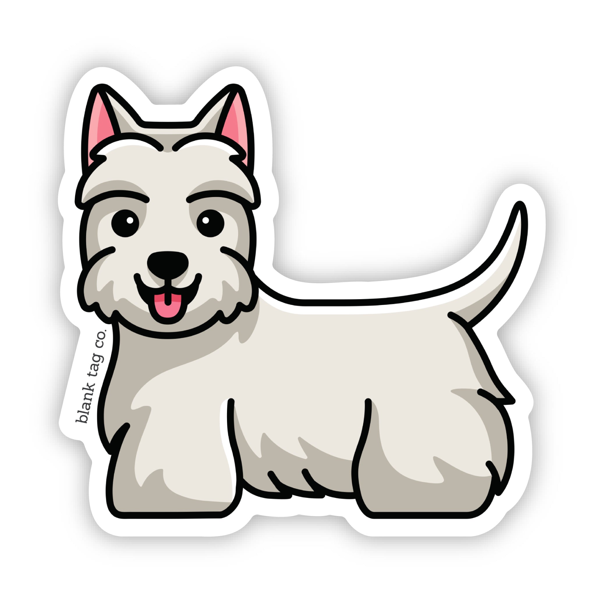 Blank Tag Co.® Waterproof Scottish Terrier Sticker