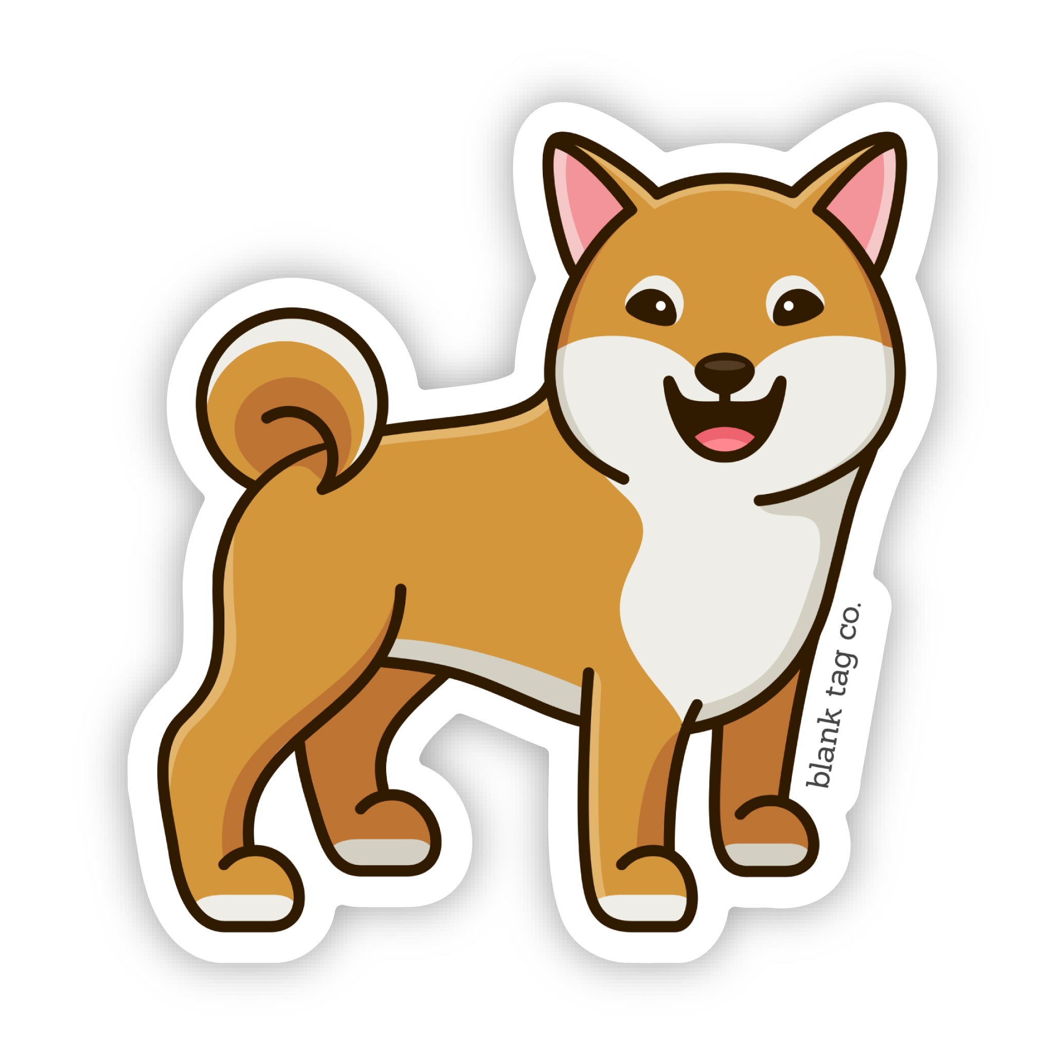 Blank Tag Co.® Shiba Inu Waterproof Sticker