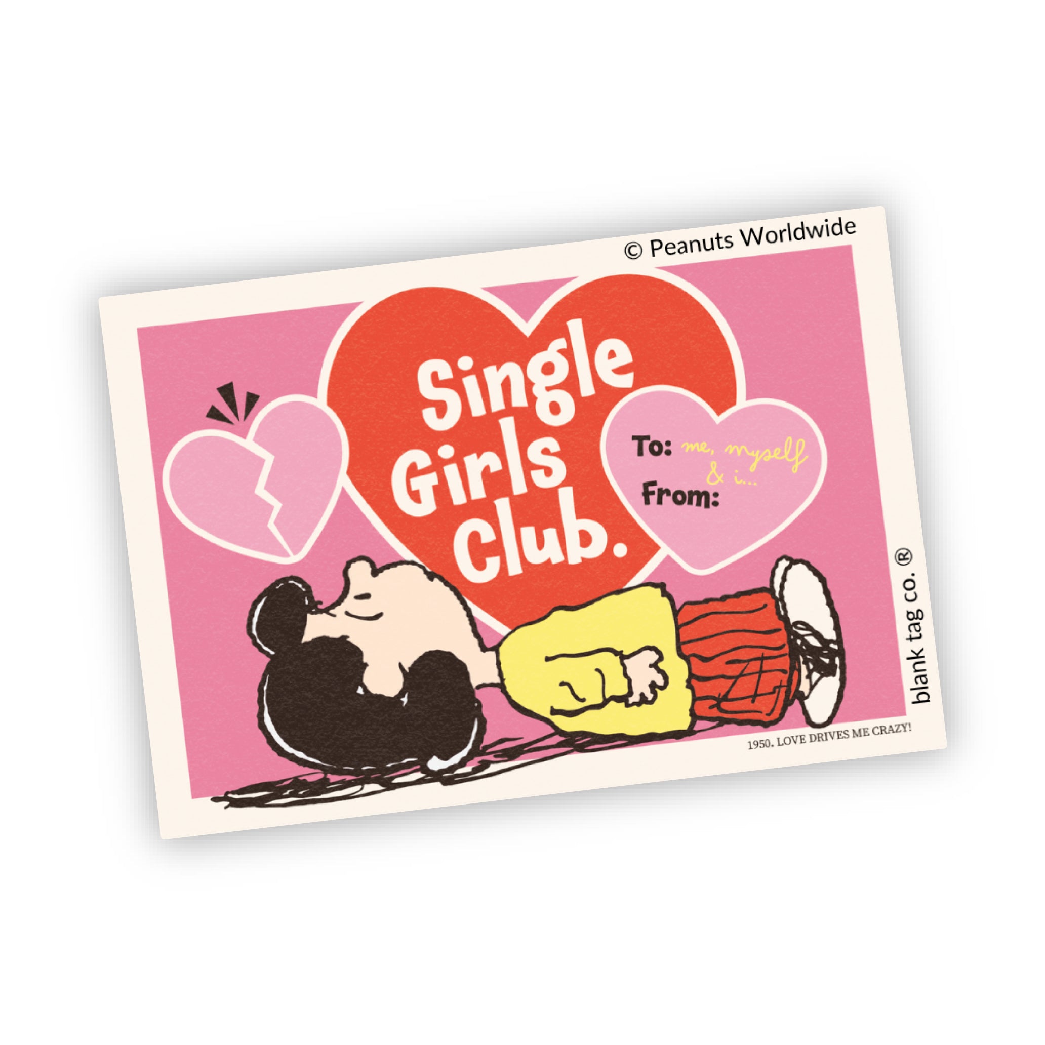 Peanuts® Single Girls Club Waterproof Sticker