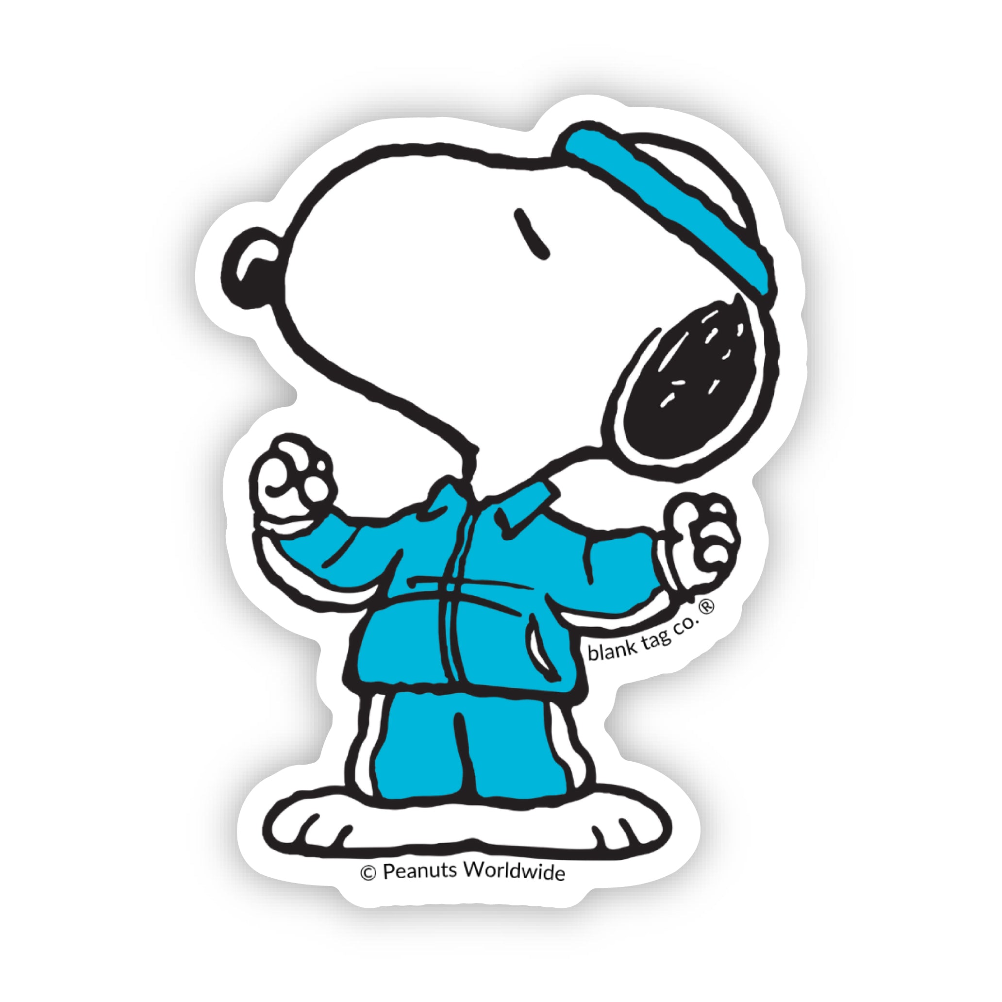 Peanuts® Snoopy In A Tracksuit Waterproof Sticker