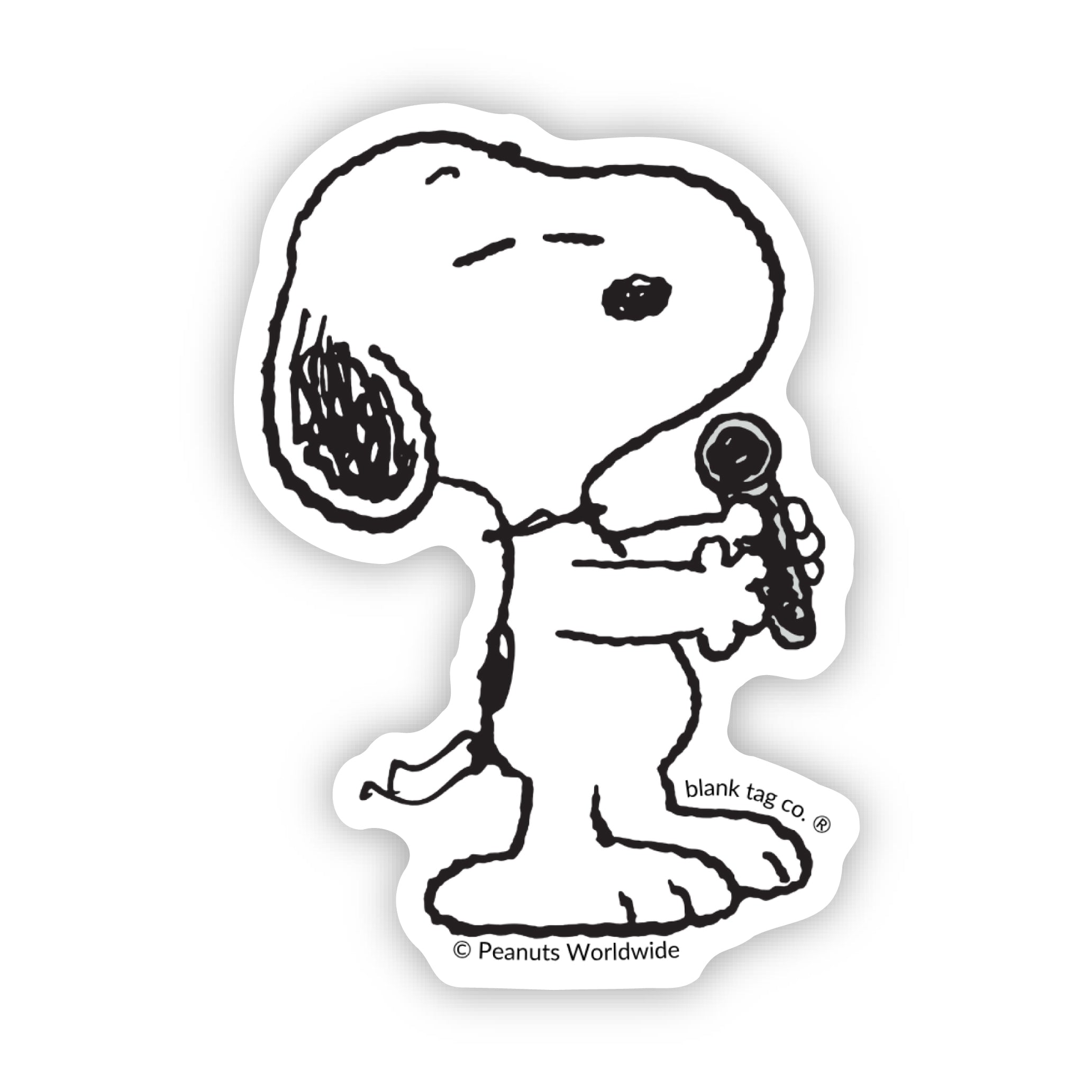 Peanuts® Snoopy Ready To Sing Waterproof Sticker