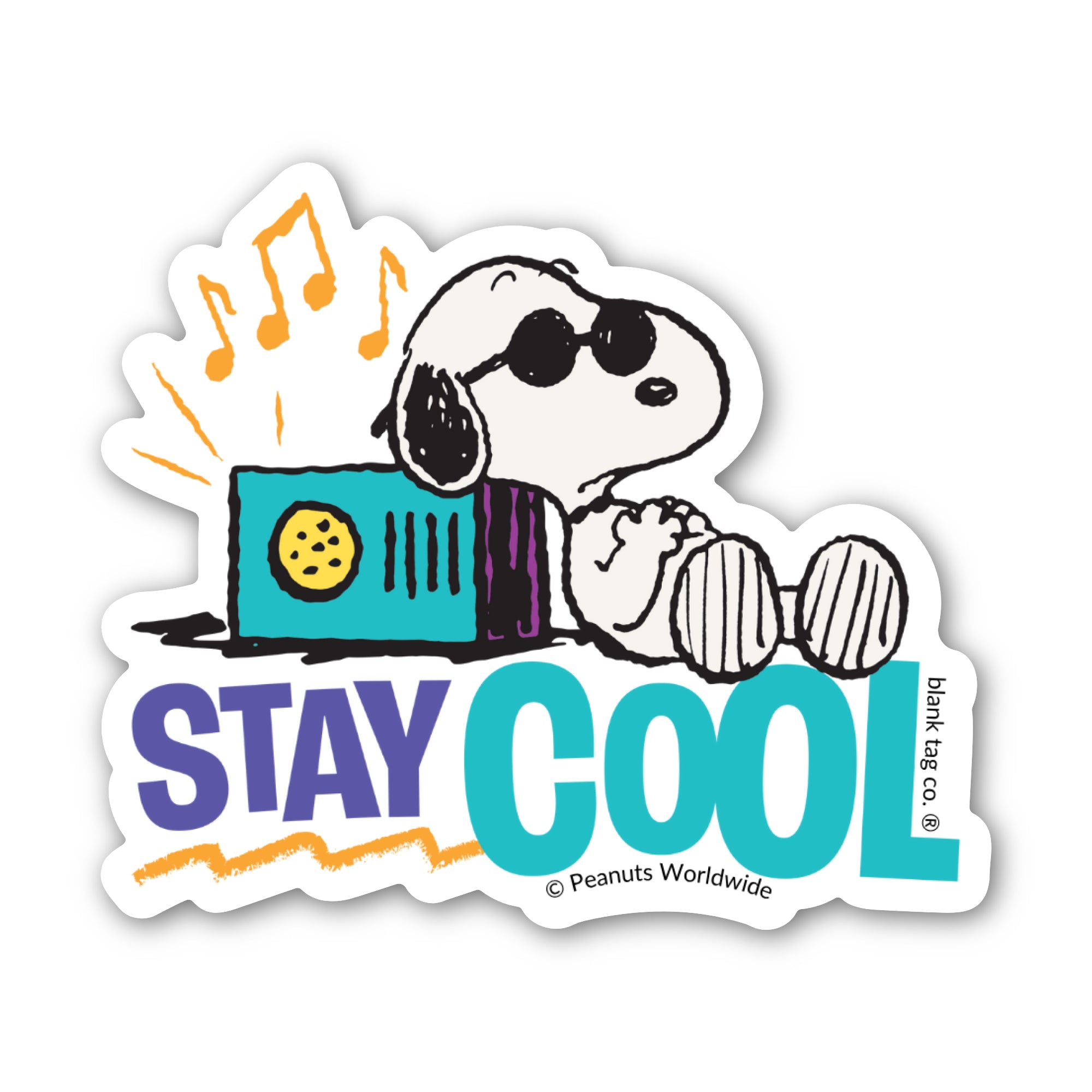 Peanuts® Stay Cool Waterproof Sticker