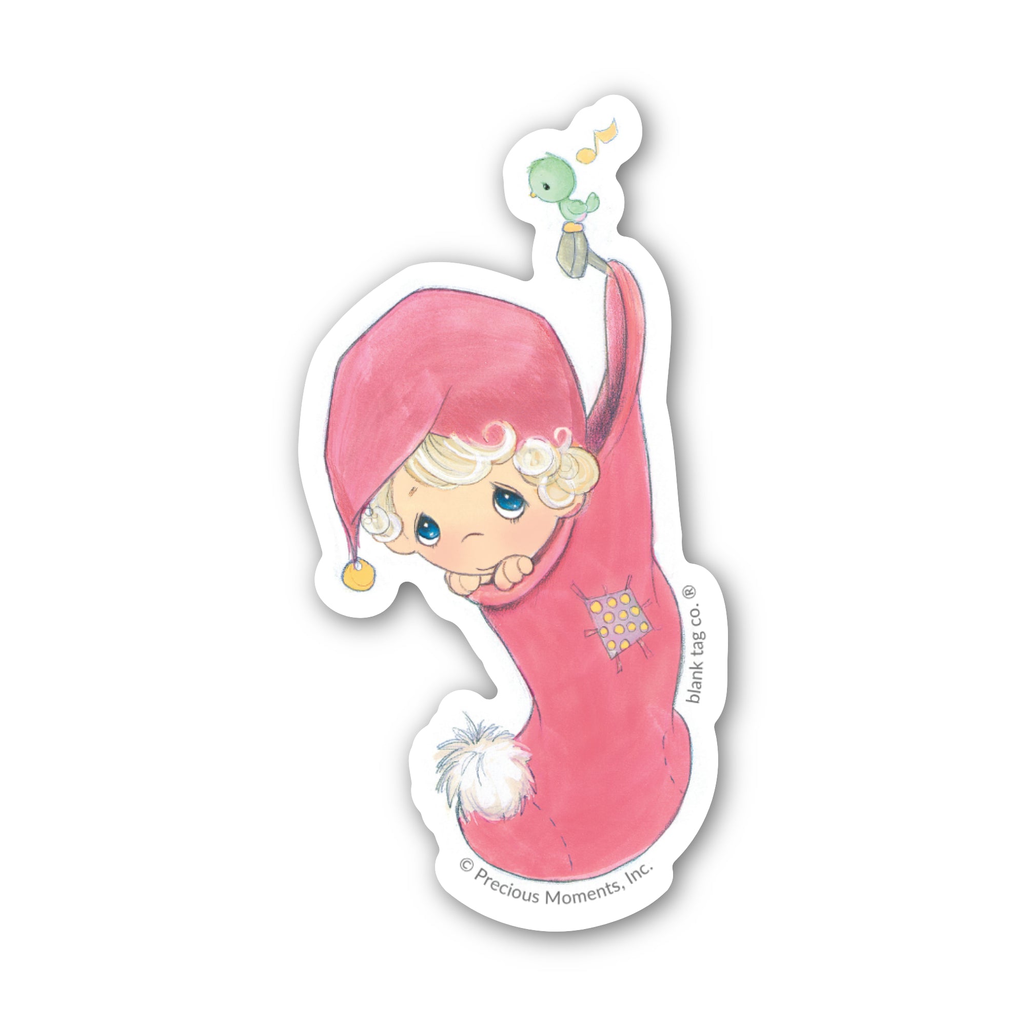 Precious Moments® Stocking Kid Sticker