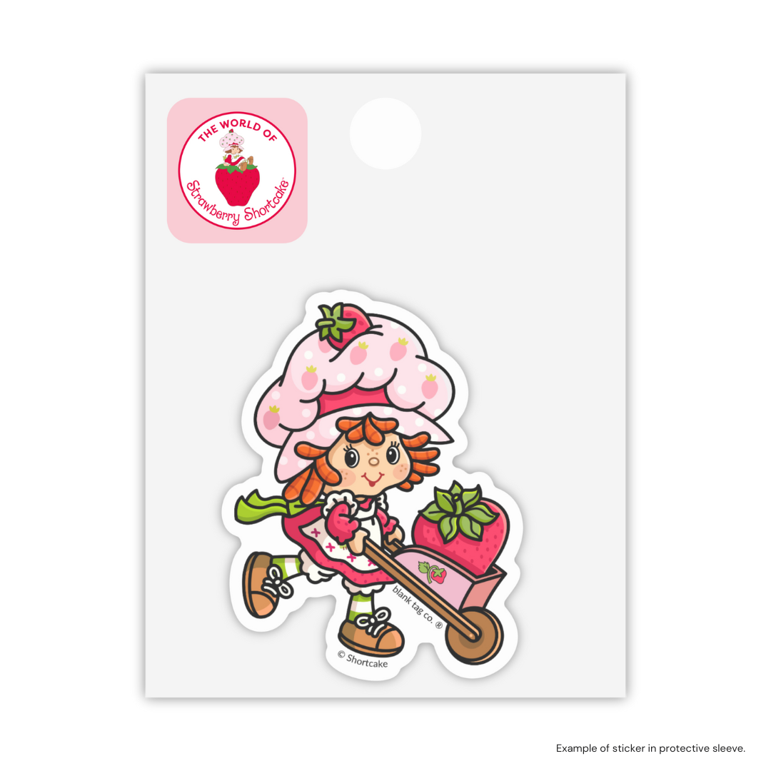 The Strawberry Shortcake With A Wheelbarrow Sticker