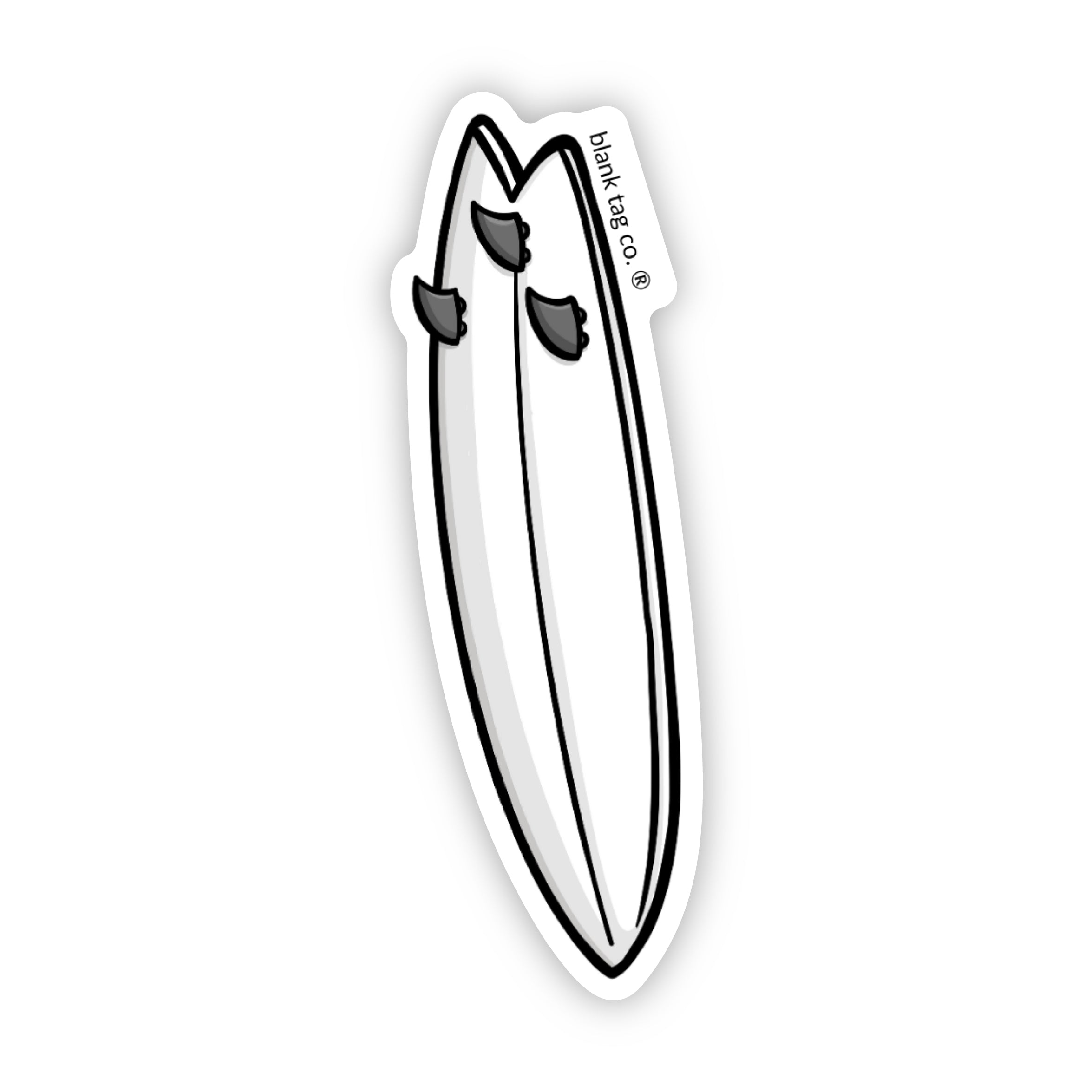 Blank Tag Co.® Waterproof Surf Board Sticker