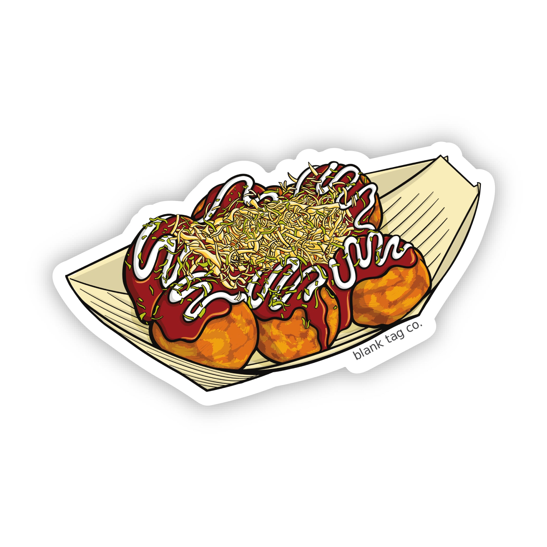 Blank Tag Co.® Waterproof Sticker - Takoyaki