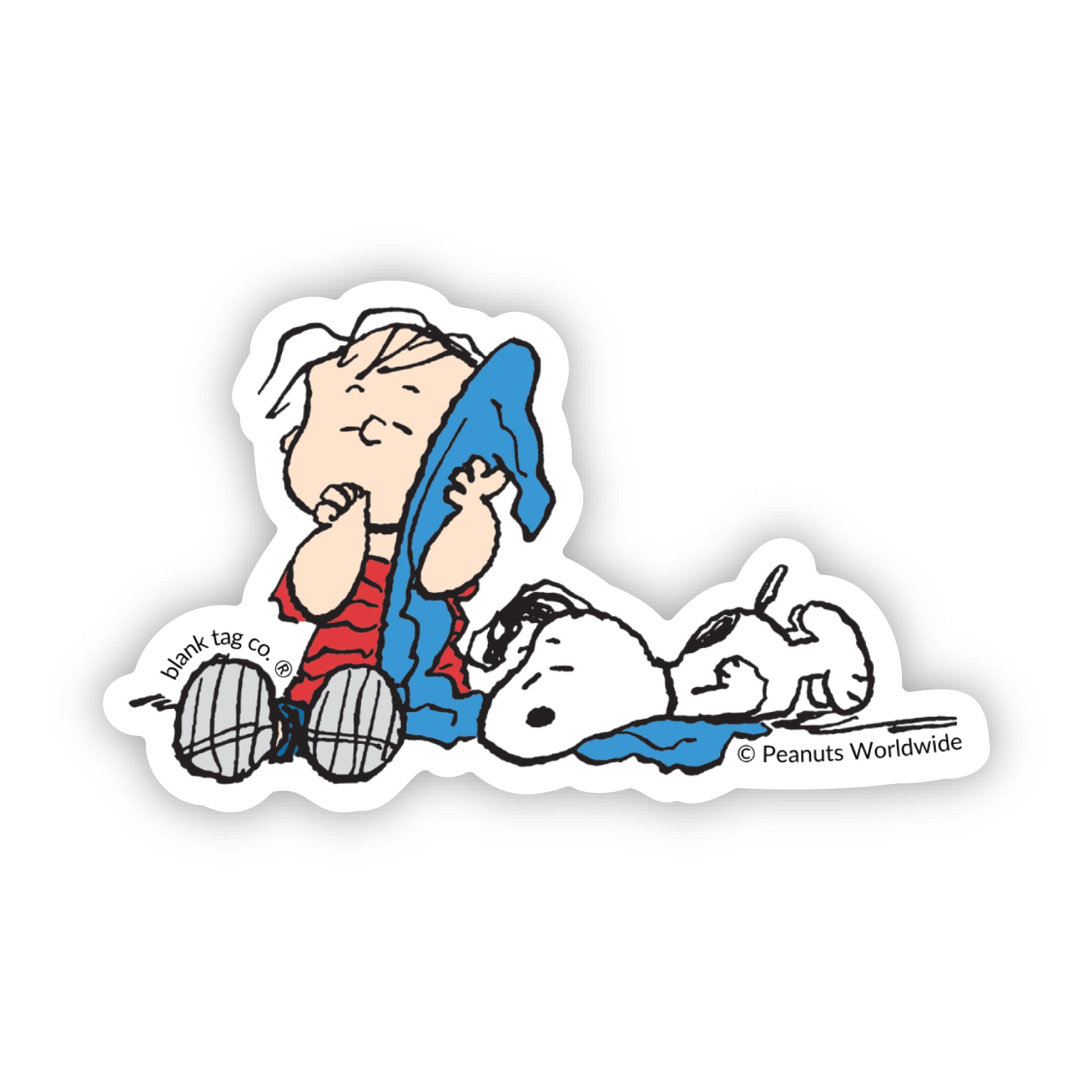 Peanuts® Linus and Snoopy Waterproof Sticker