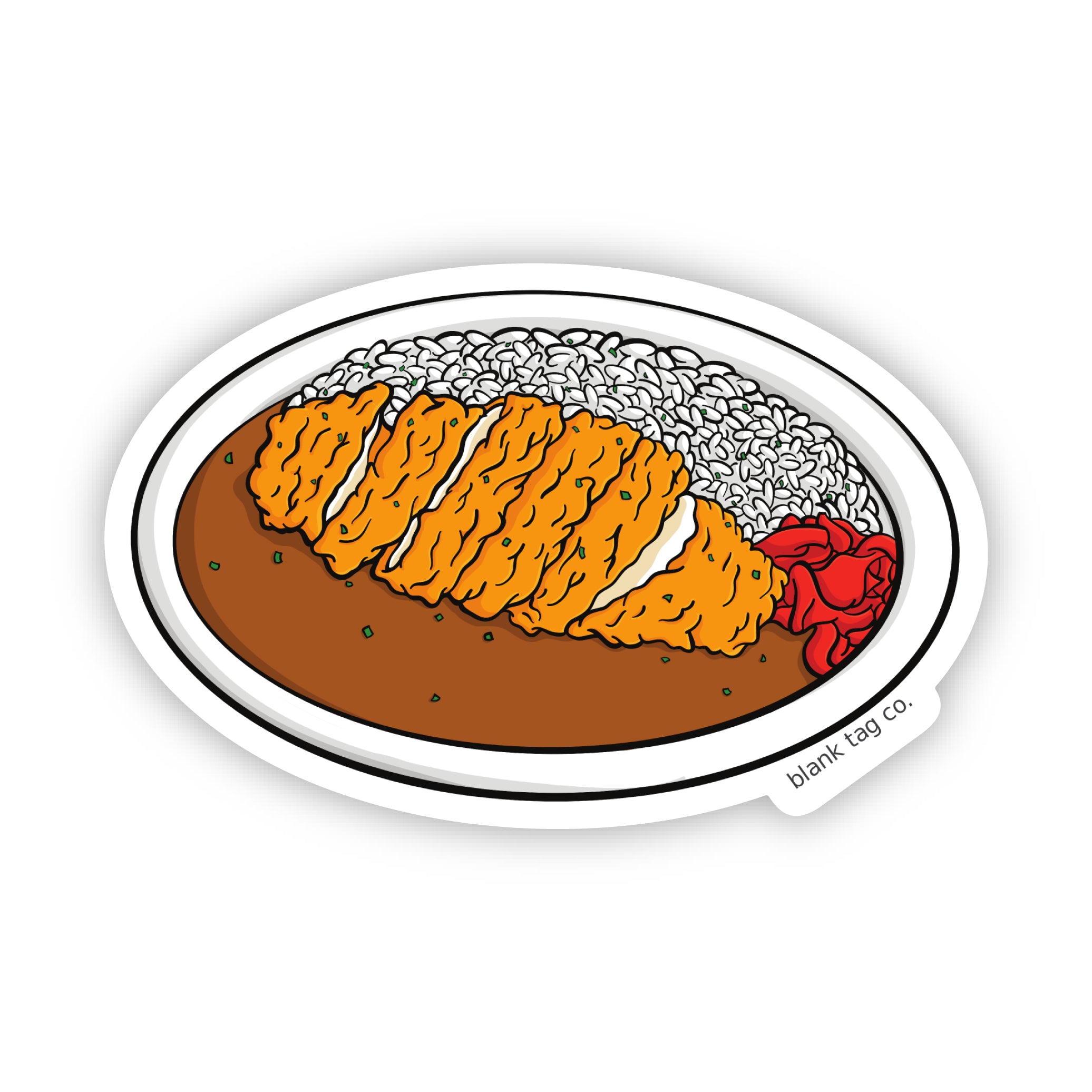 Blank Tag Co.® Waterproof Sticker - Tonkatsu