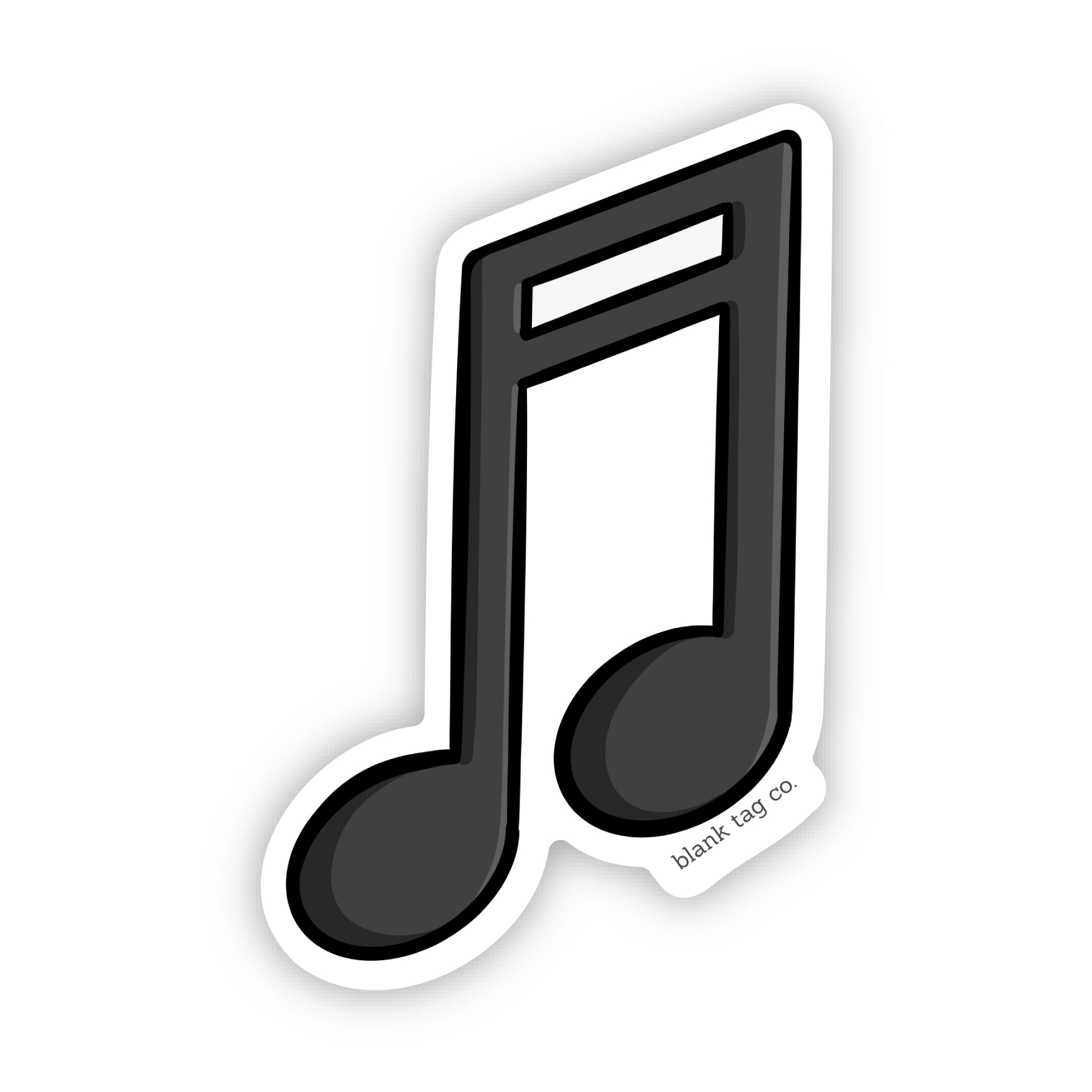 Blank Tag Co.® Waterproof Two Sixteenth Note Sticker