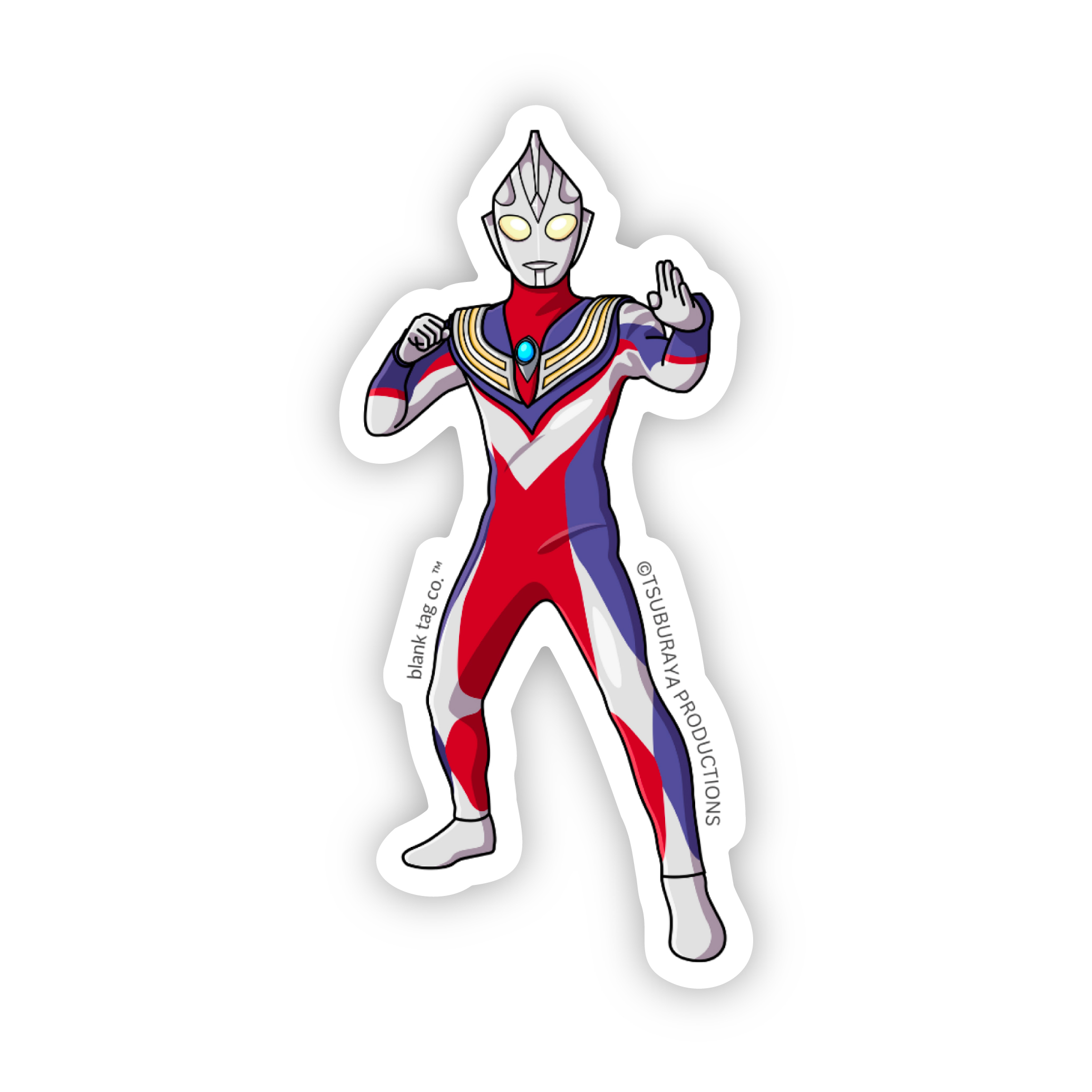 The Ultraman Tiga Sticker