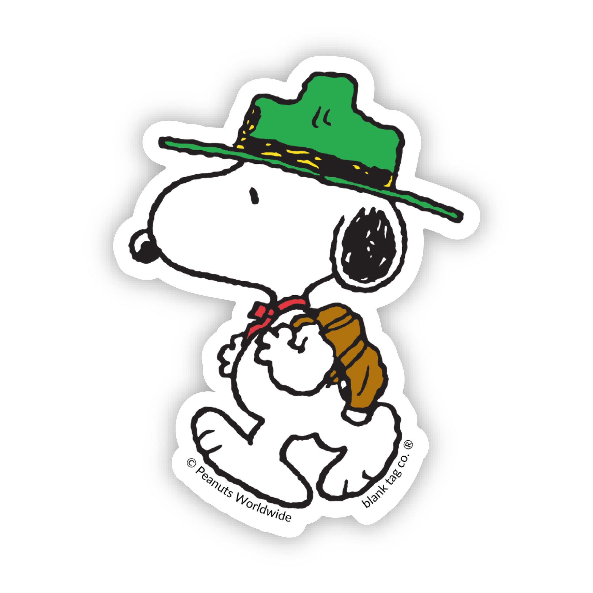 Peanuts® Walking Beagle Scout Snoopy Waterproof Sticker