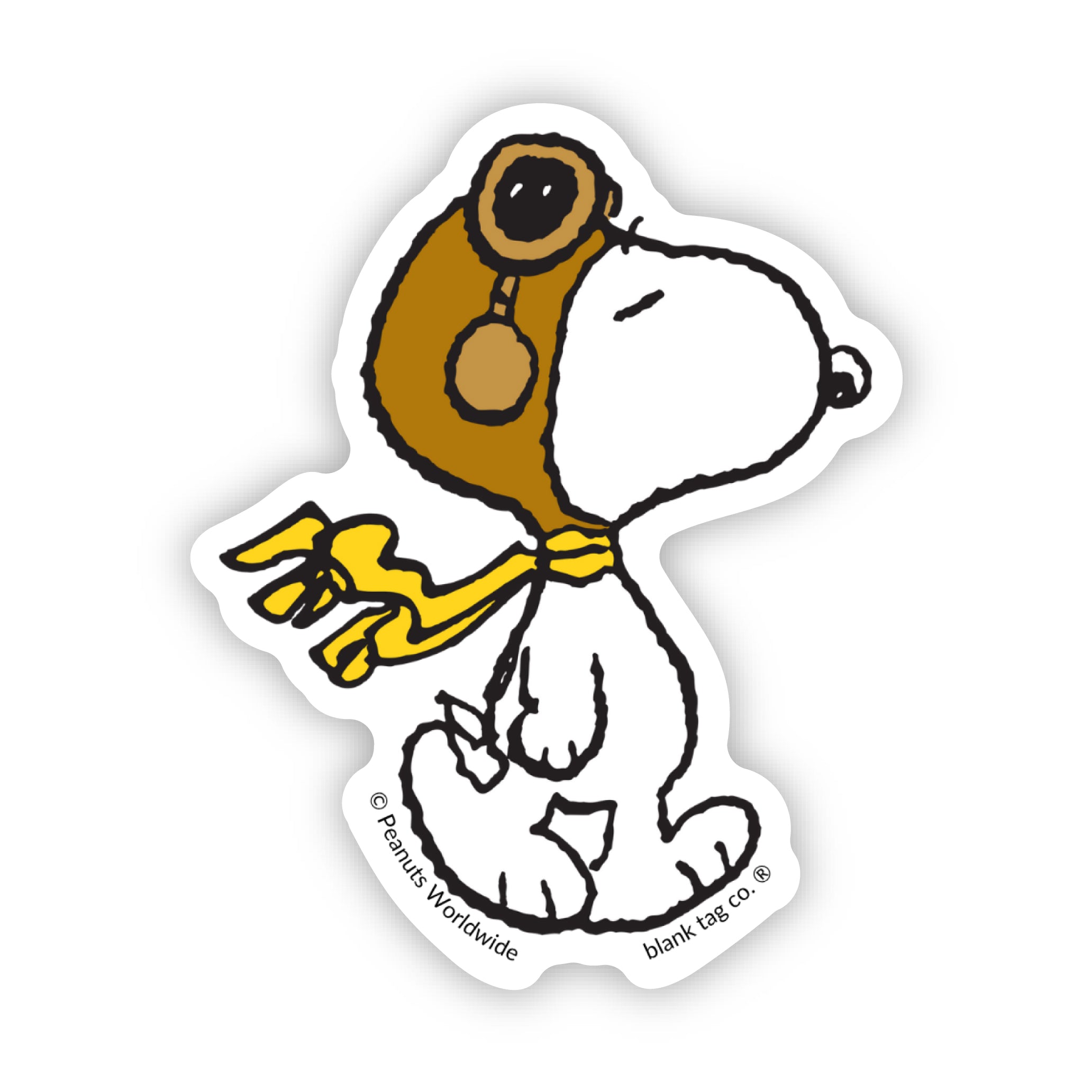 Peanuts® Walking Flying Ace Waterproof Sticker