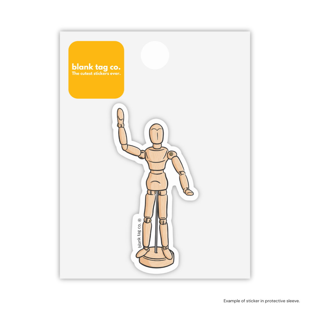 The Wooden Mannequin Sticker