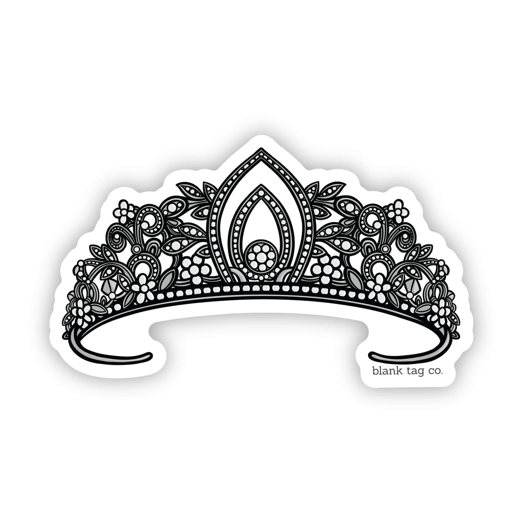 Blank Tag Co.® Waterproof Tiara Sticker