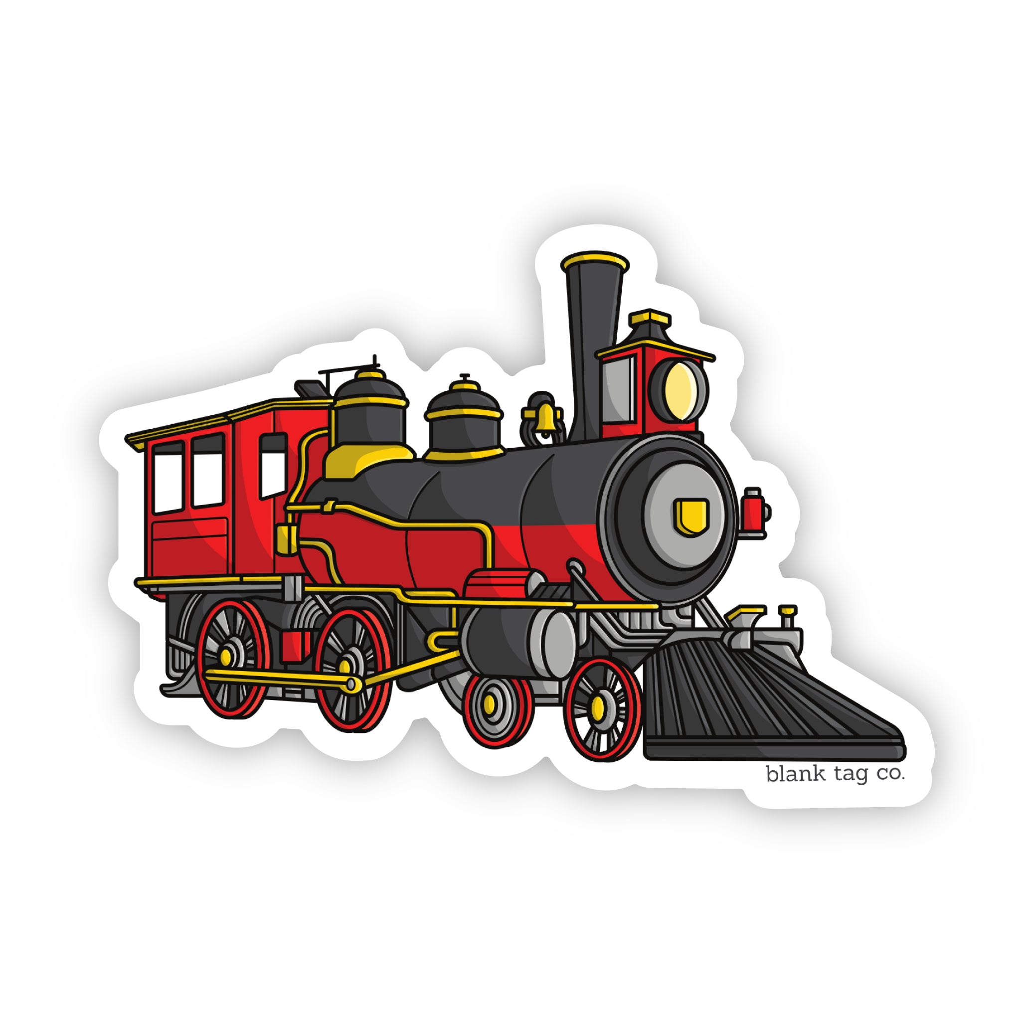 Blank Tag Co.® Waterproof Train Sticker