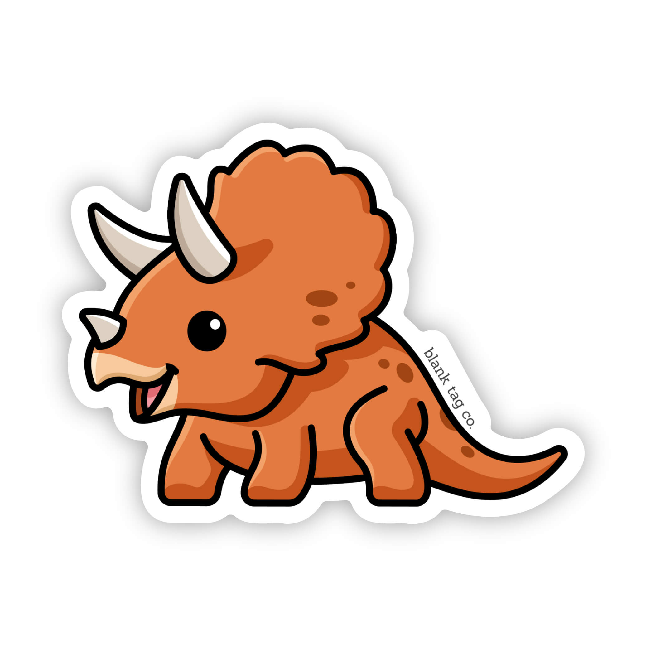 Blank Tag Co.® Triceratops Waterproof Sticker