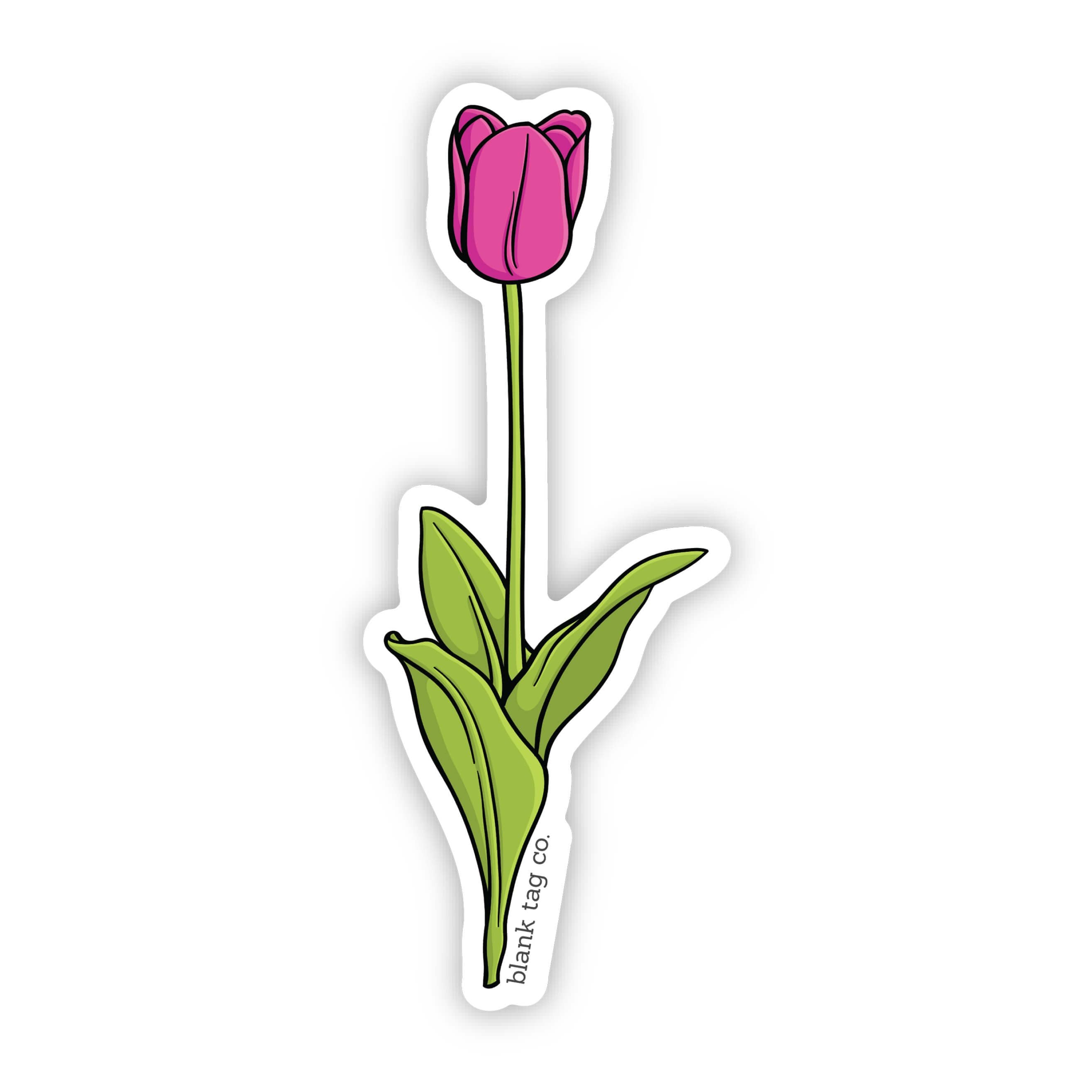 Blank Tag Co.® Tulip Waterproof Sticker