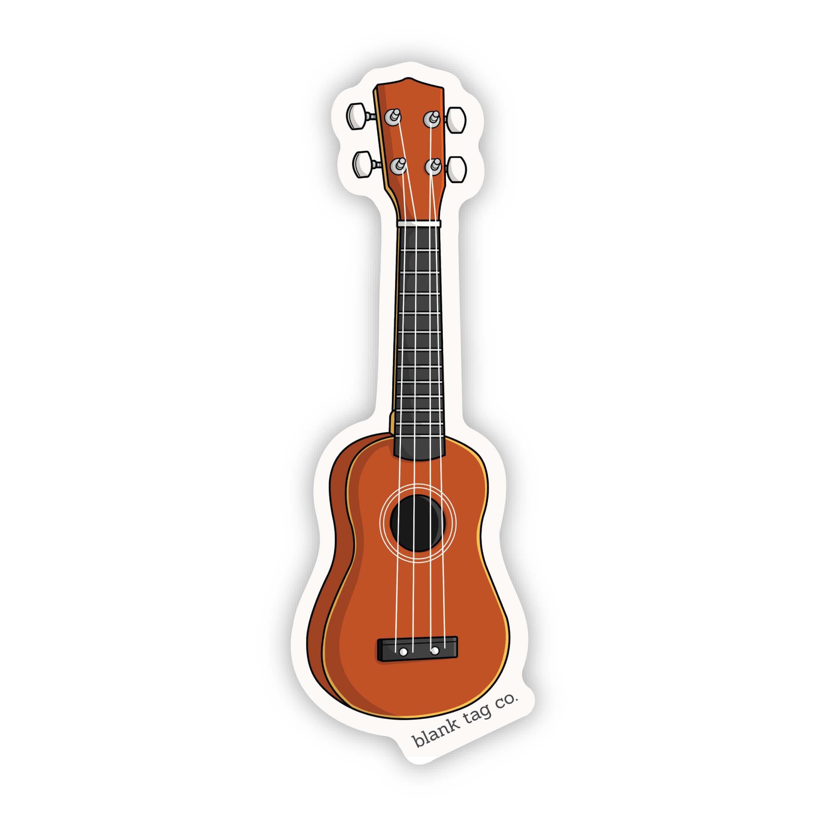 Blank Tag Co.® Ukulele Waterproof Sticker