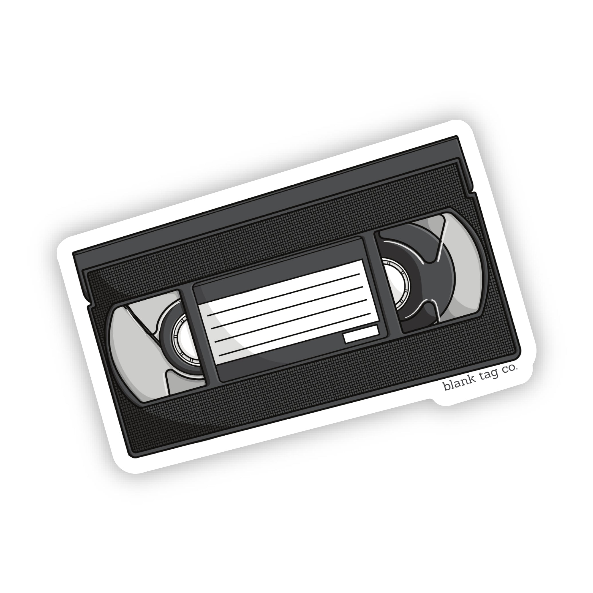 Blank Tag Co.® VHS Tape Waterproof Sticker