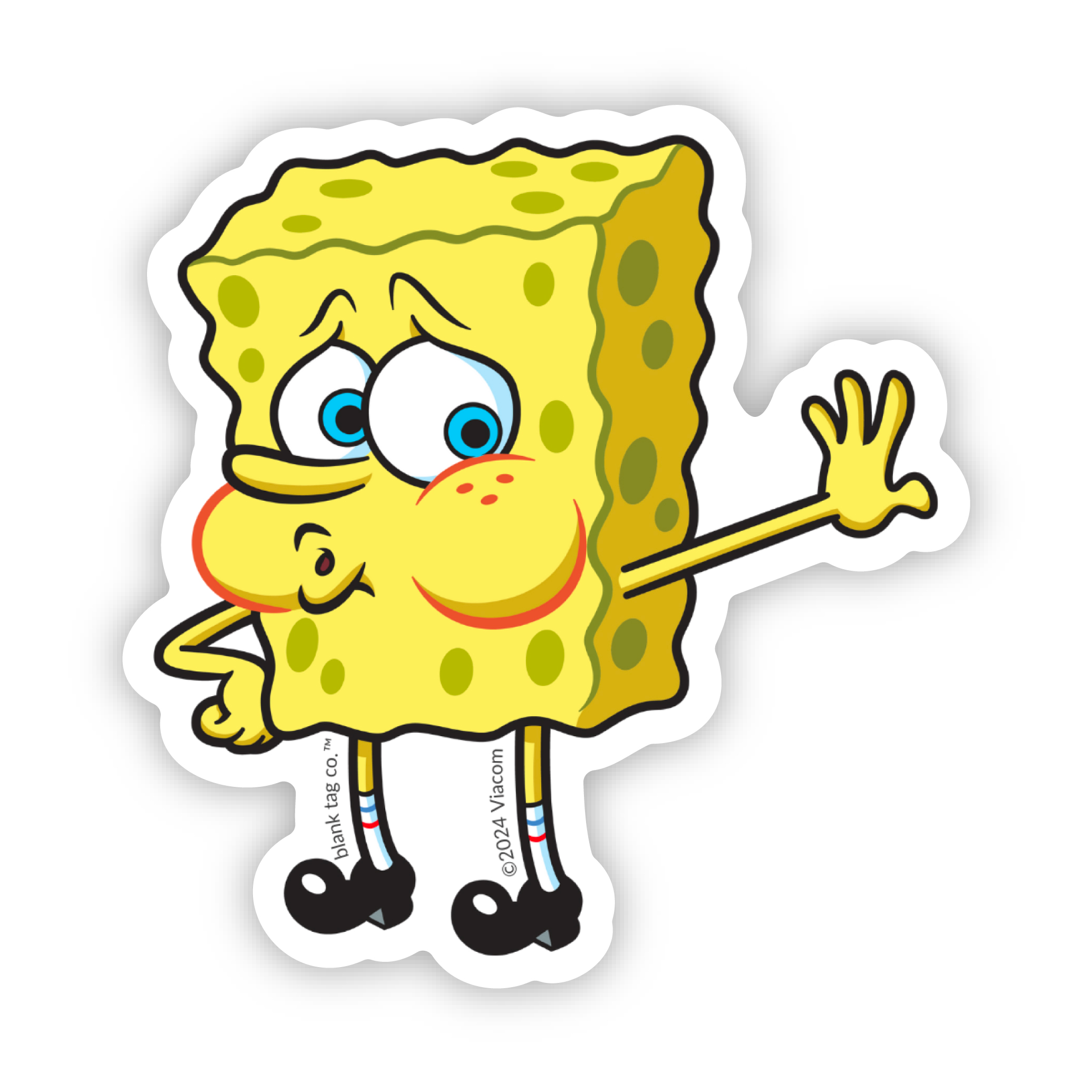 The Tired SpongeBob Meme Sticker