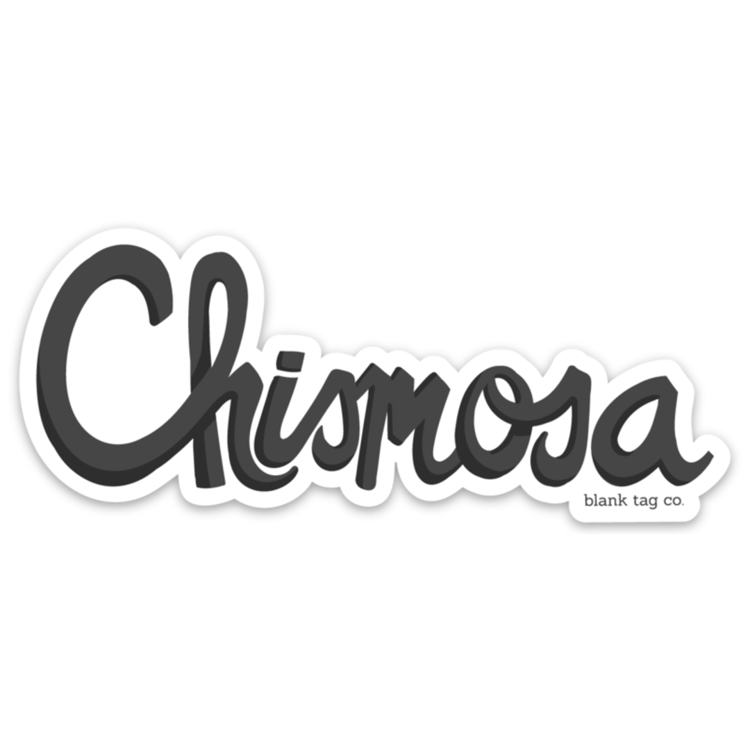 The Chismosa Sticker - Black - Product Image
