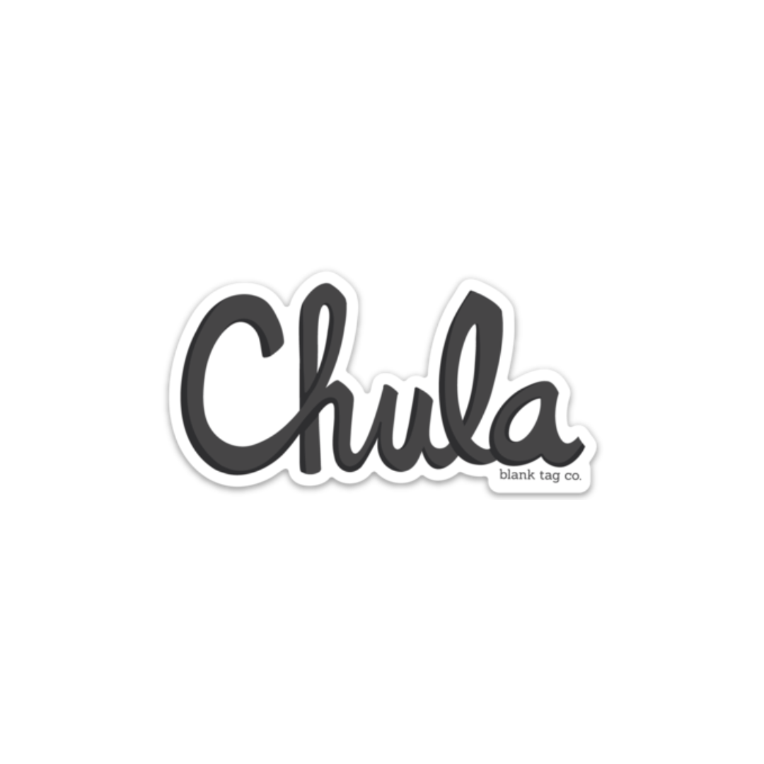 The Chula Sticker - Black - Product Image