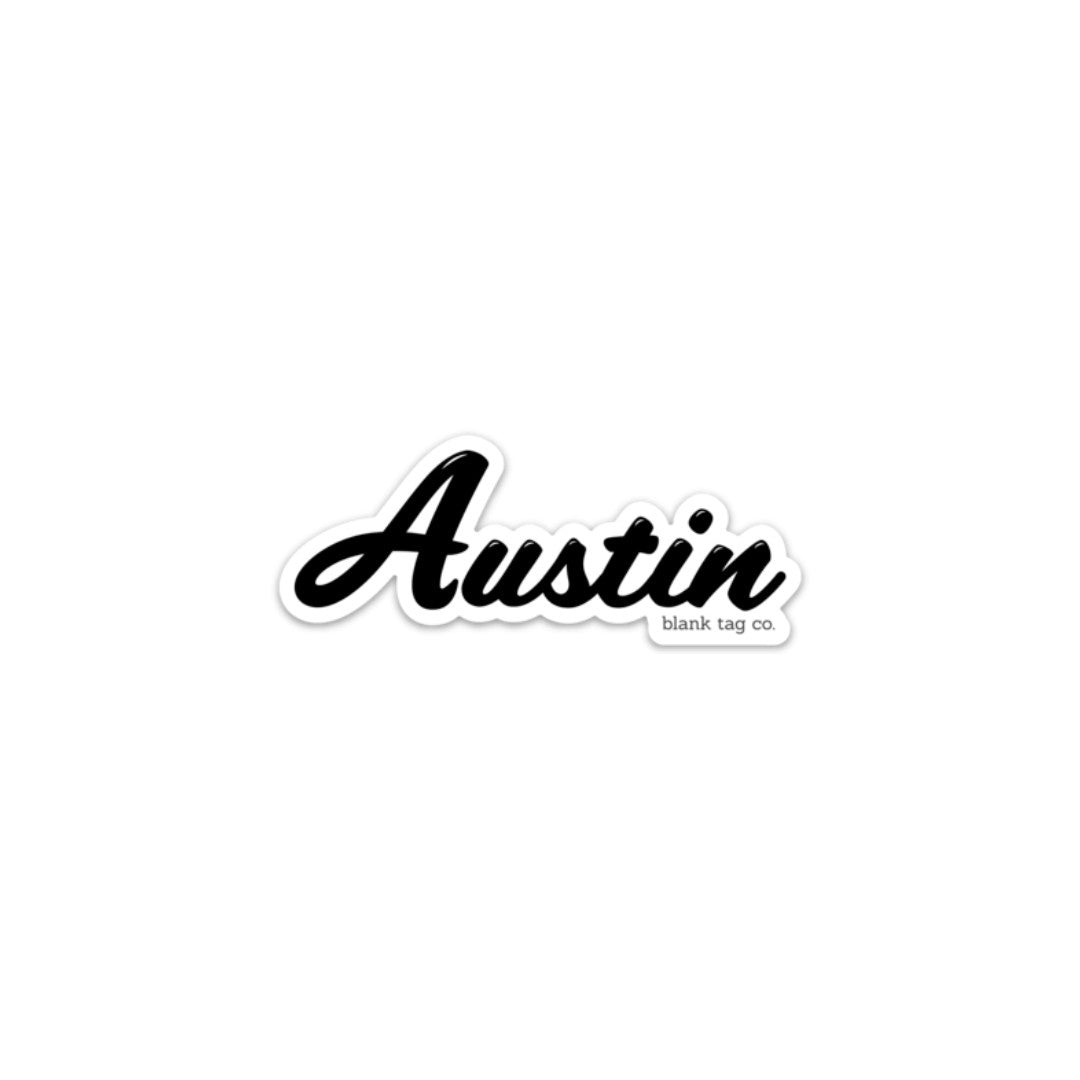 Blank Tag Co.® Waterproof Austin Sticker
