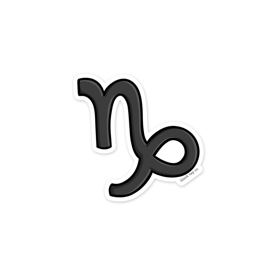 Blank Tag Co.® Waterproof Capricorn Sign Sticker