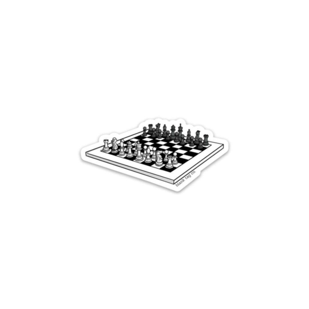 Blank Tag Co.® Waterproof Chess Set Sticker