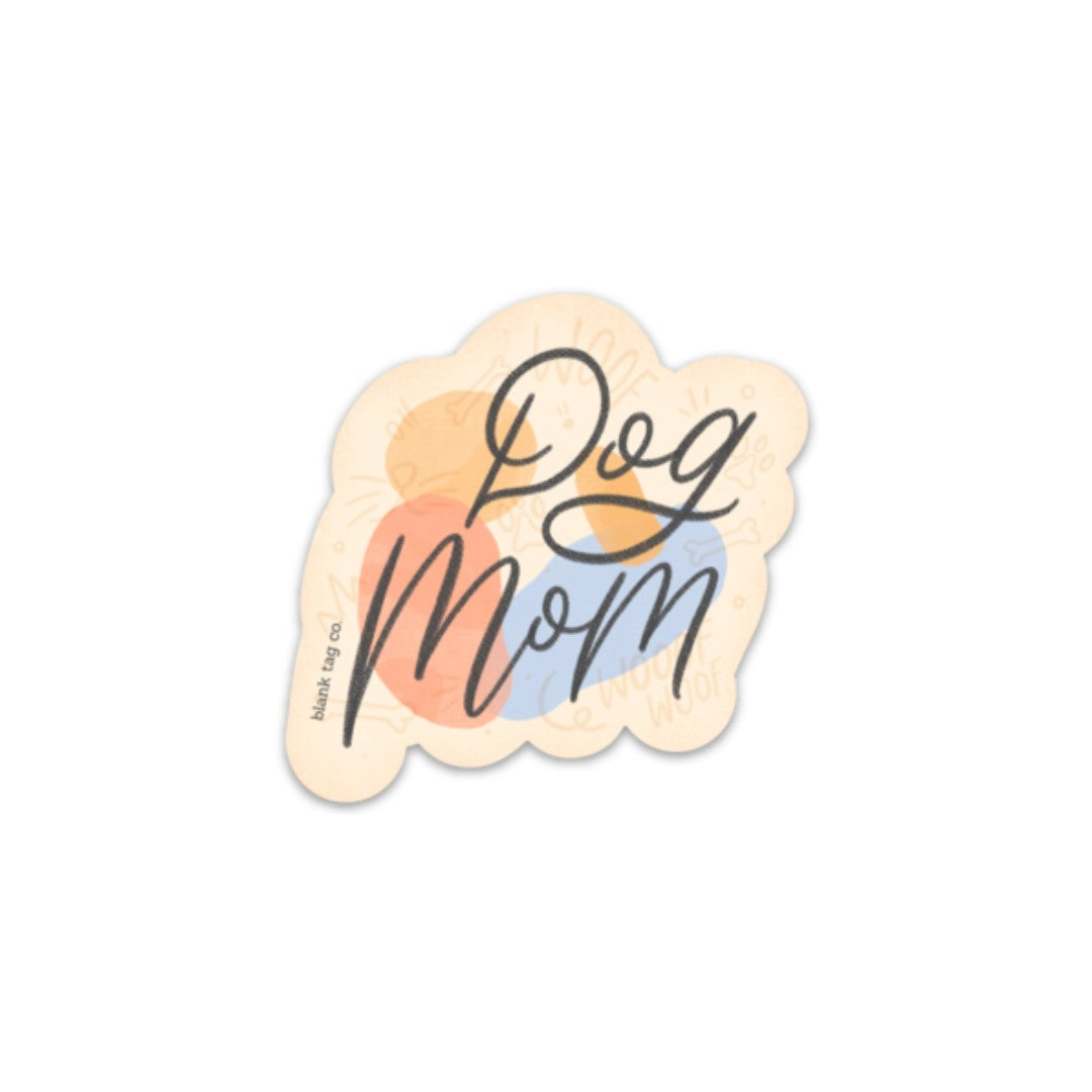 Blank Tag Co.® Waterproof Dog Mom Sticker