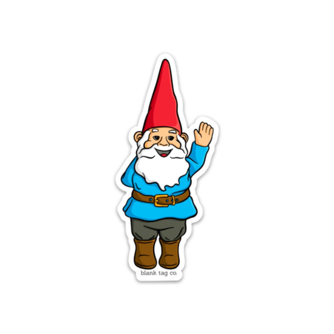Blank Tag Co.® Waterproof Sticker - Garden Gnome