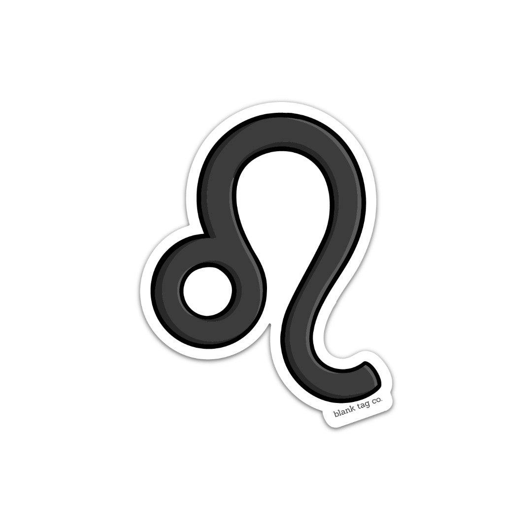 Blank Tag Co.® Waterproof Leo Sign Sticker