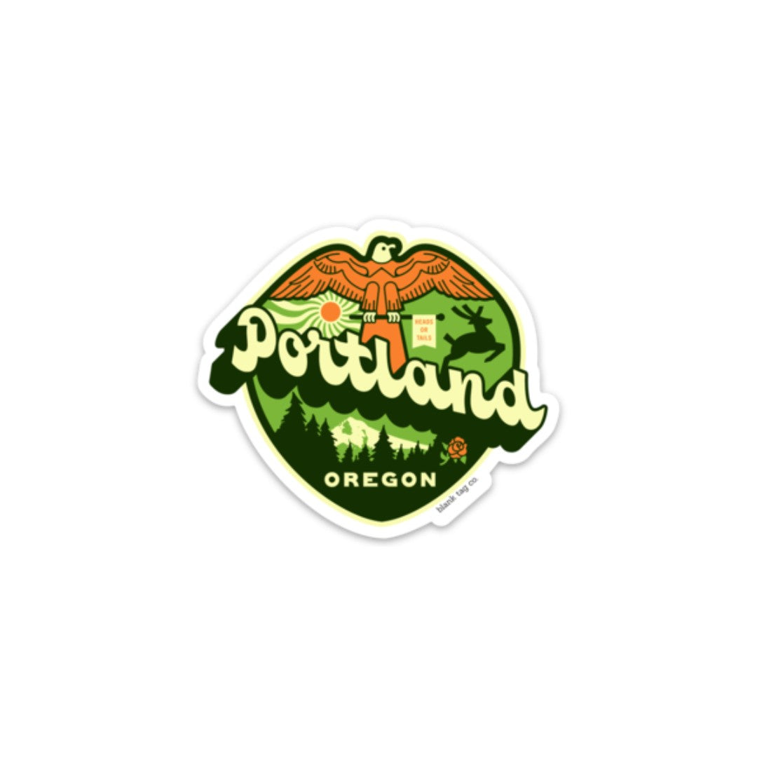 Blank Tag Co.® Waterproof Portland City Badge Sticker