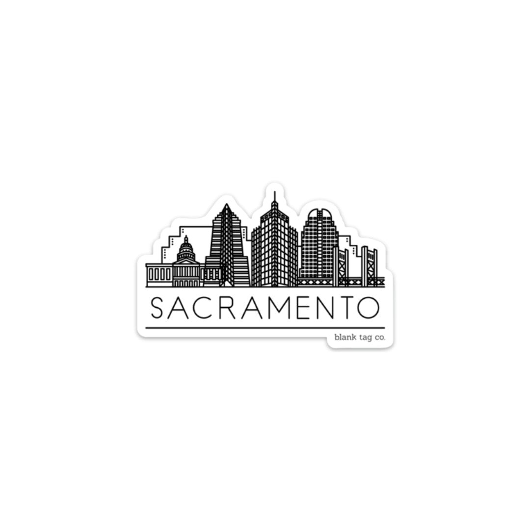 The Sacramento Skyline Sticker